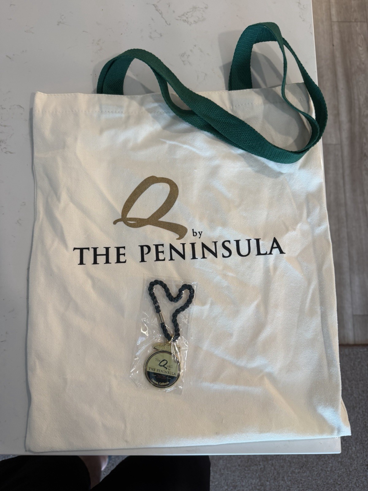 The Quail Motorsports Gathering Medallion Coin & tote bag NEW PEBBLE BEACH