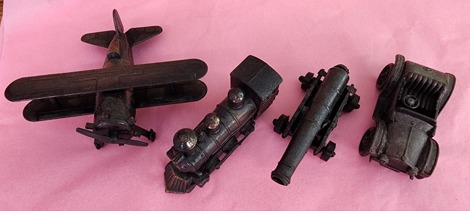Vintage Die-Cast Metal Pencil Sharpeners Bundle (4 Pieces)