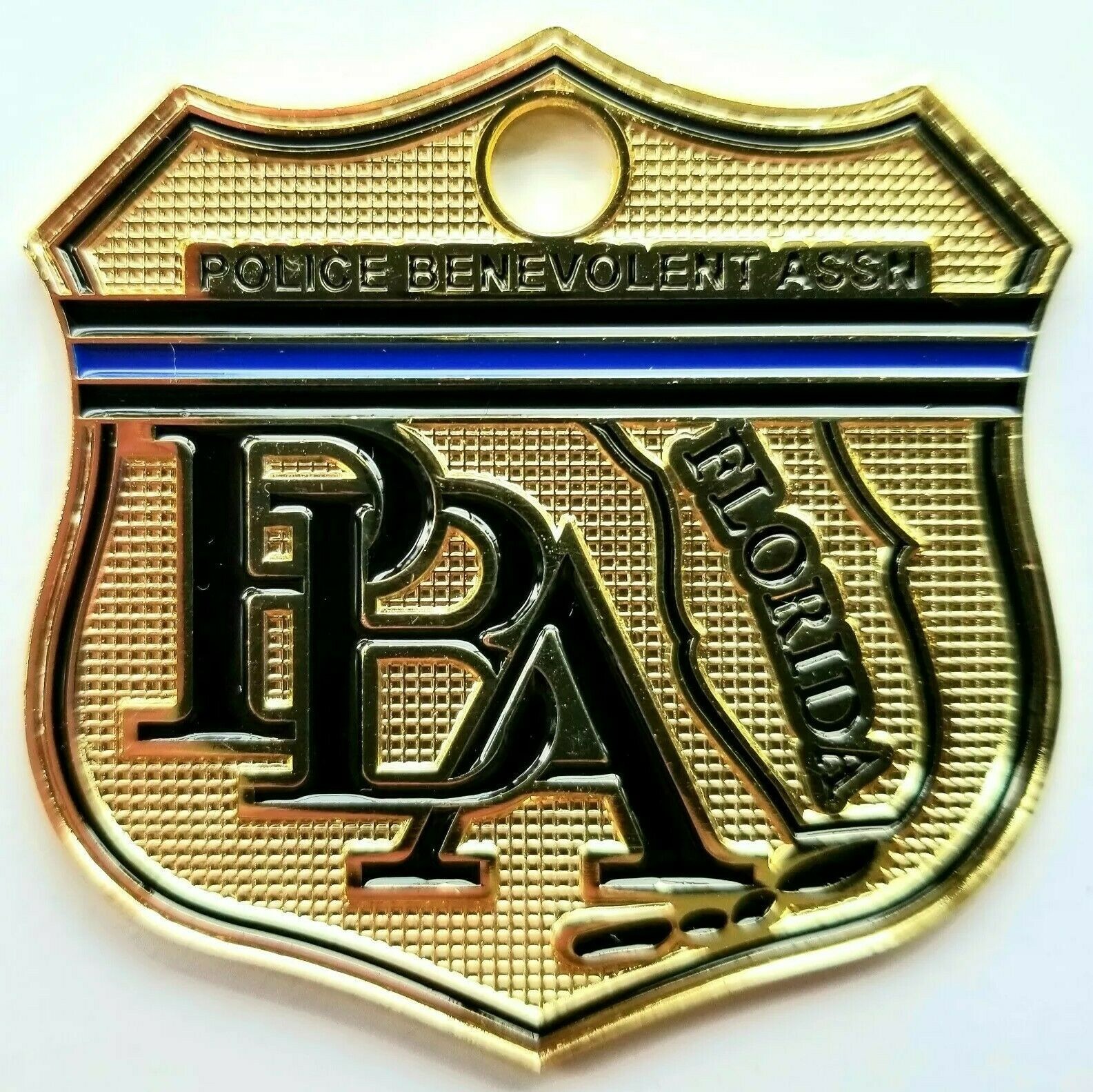 NEW OFFICIAL 2026 FLORIDA SUPPORTER BLUE LINE SHIELD PBA CAR GOLD LICENSE PLATE NEW OFFICIAL 2026 FLORIDA SUPPORTER BLUE LINE SHIELD PBA CAR GOLD LICENSE PLATE