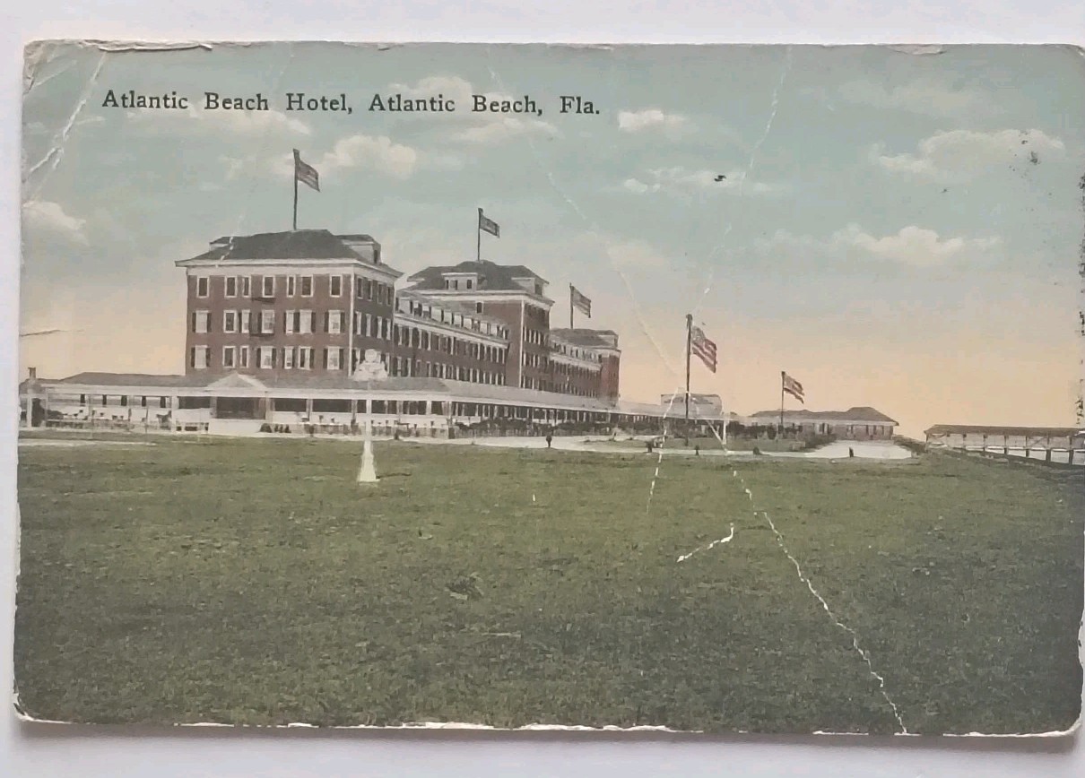 1916 Atlantic Beach Hotel Atlantic Beach Florida Antique Postcard 1916 Atlantic Beach Hotel Atlantic Beach Florida Antique Postcard