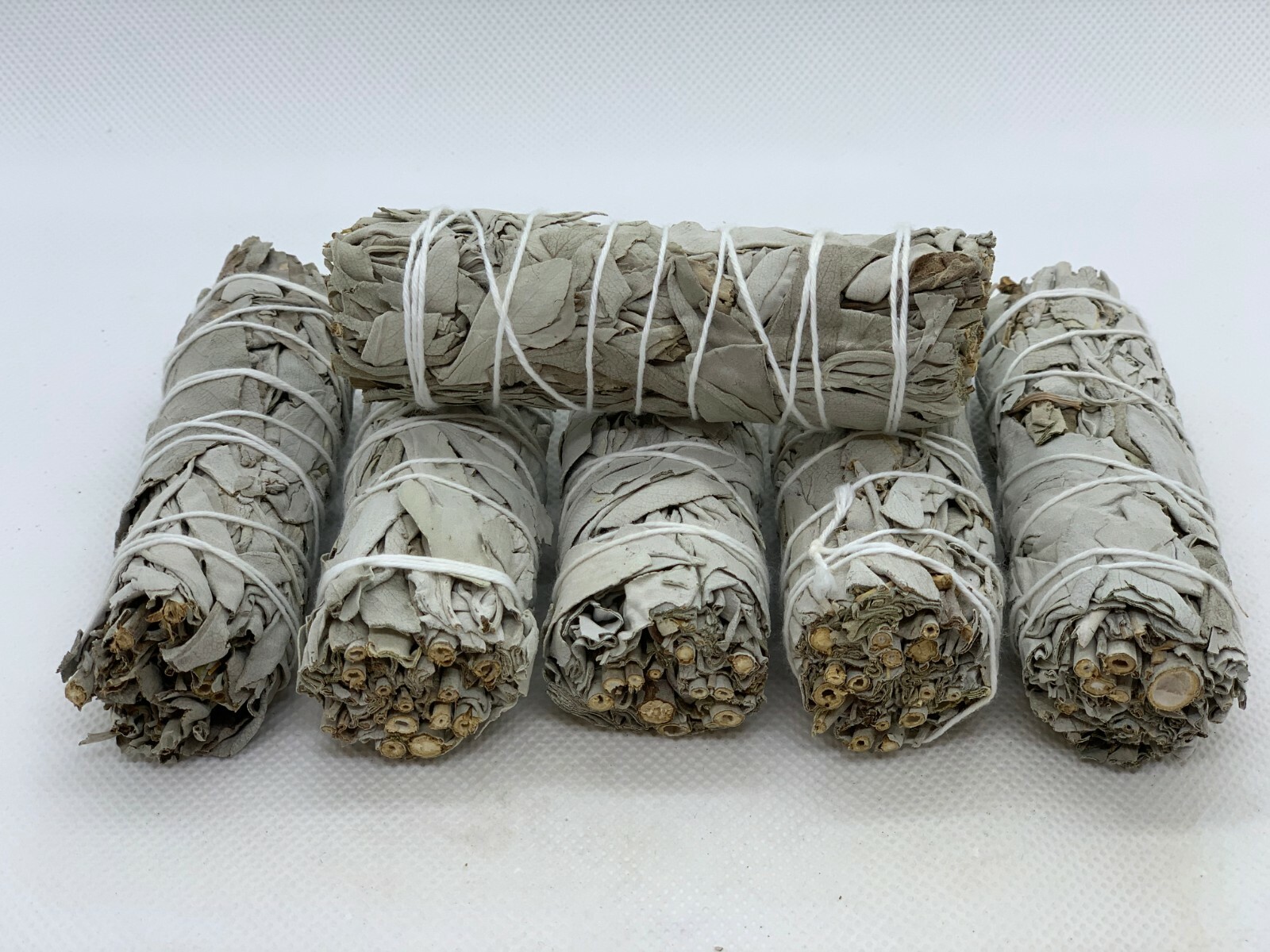 White Sage Smudge Stick, 4 Inches California White Sage Smudge Bundles, Bulk Lot White Sage Smudge Stick, 4 Inches California White Sage Smudge Bundles, Bulk Lot