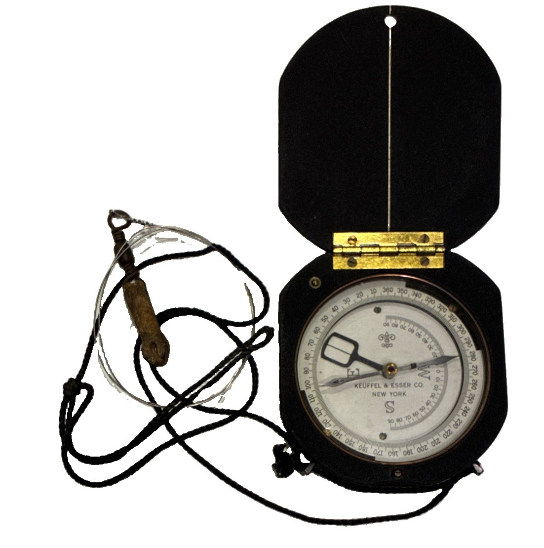 Vintage Keuffel & Esser K&E Forestry Pocket Compass Made In USA Vintage Keuffel & Esser K&E Forestry Pocket Compass Made In USA
