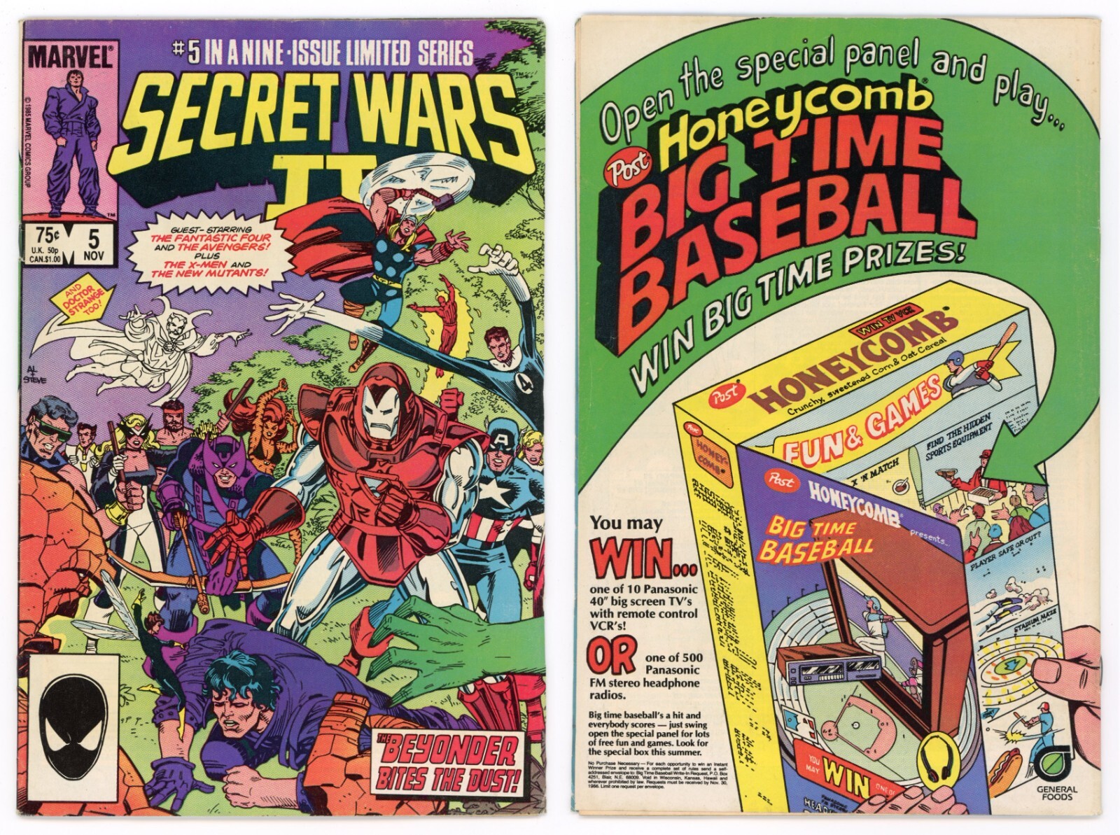 Secret Wars II #5 (FN 6.0) 1st app Boom Boom Tabitha Smith X-Force 1985 Marvel