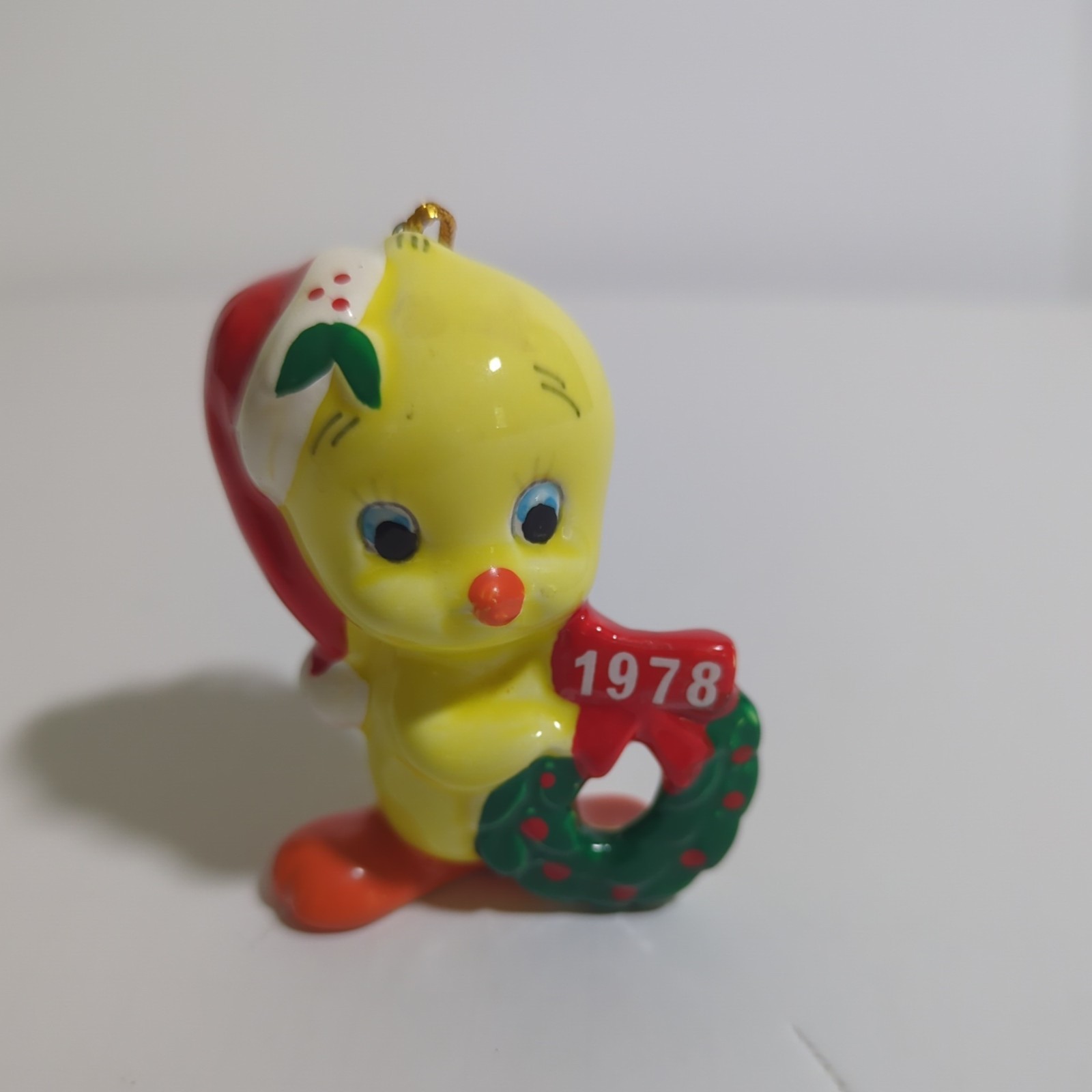 VIntage Warner Bros 1978 Ceramic Tweety Christmas Ornaments