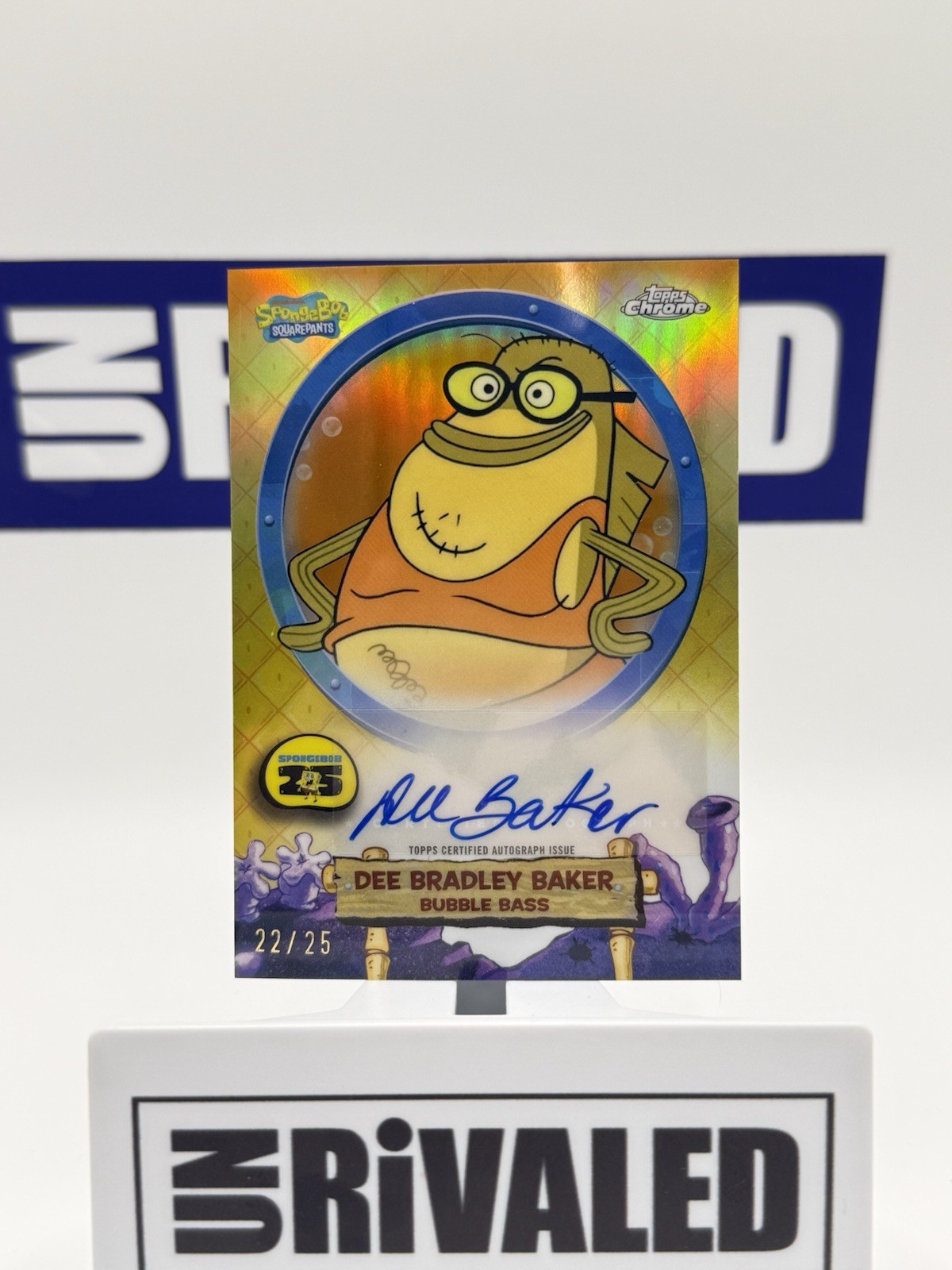 2025 Topps SpongeBob Bubble Bass Auto #22/25