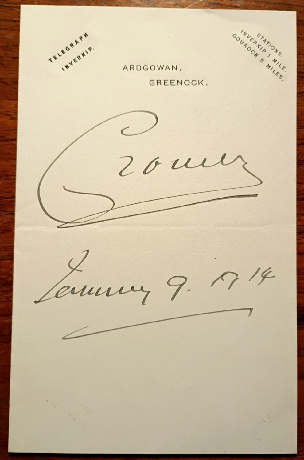 Sculptor, Writer, MP Lord Ronald Gower (1845-1916) Bold Signature w/Inscription Sculptor, Writer, MP Lord Ronald Gower (1845-1916) Bold Signature w/Inscription