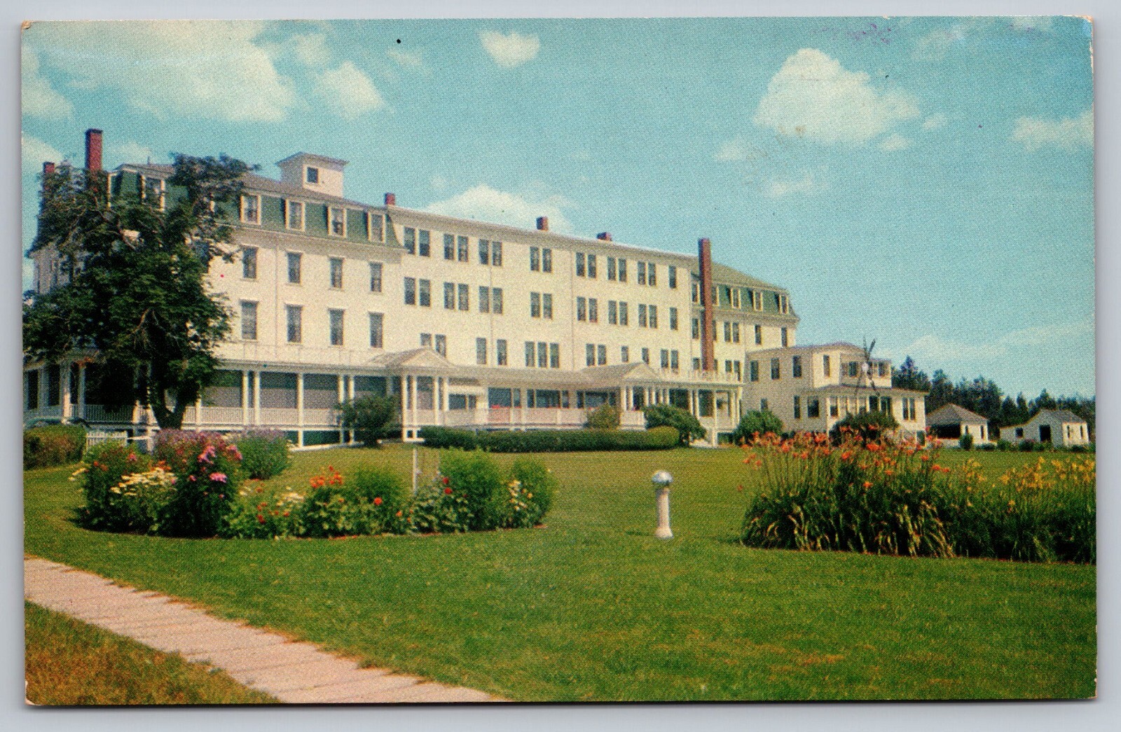 Atlantic House and Cottages Scarboro Beach Scarborough Maine vintage postard