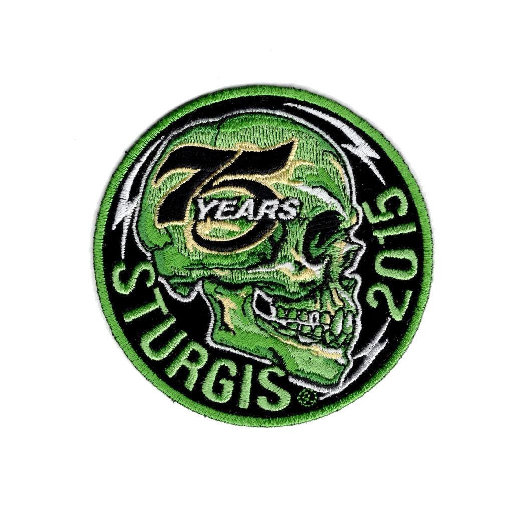 2015 Sturgis Rally 75th Anniversary Skull Patch 