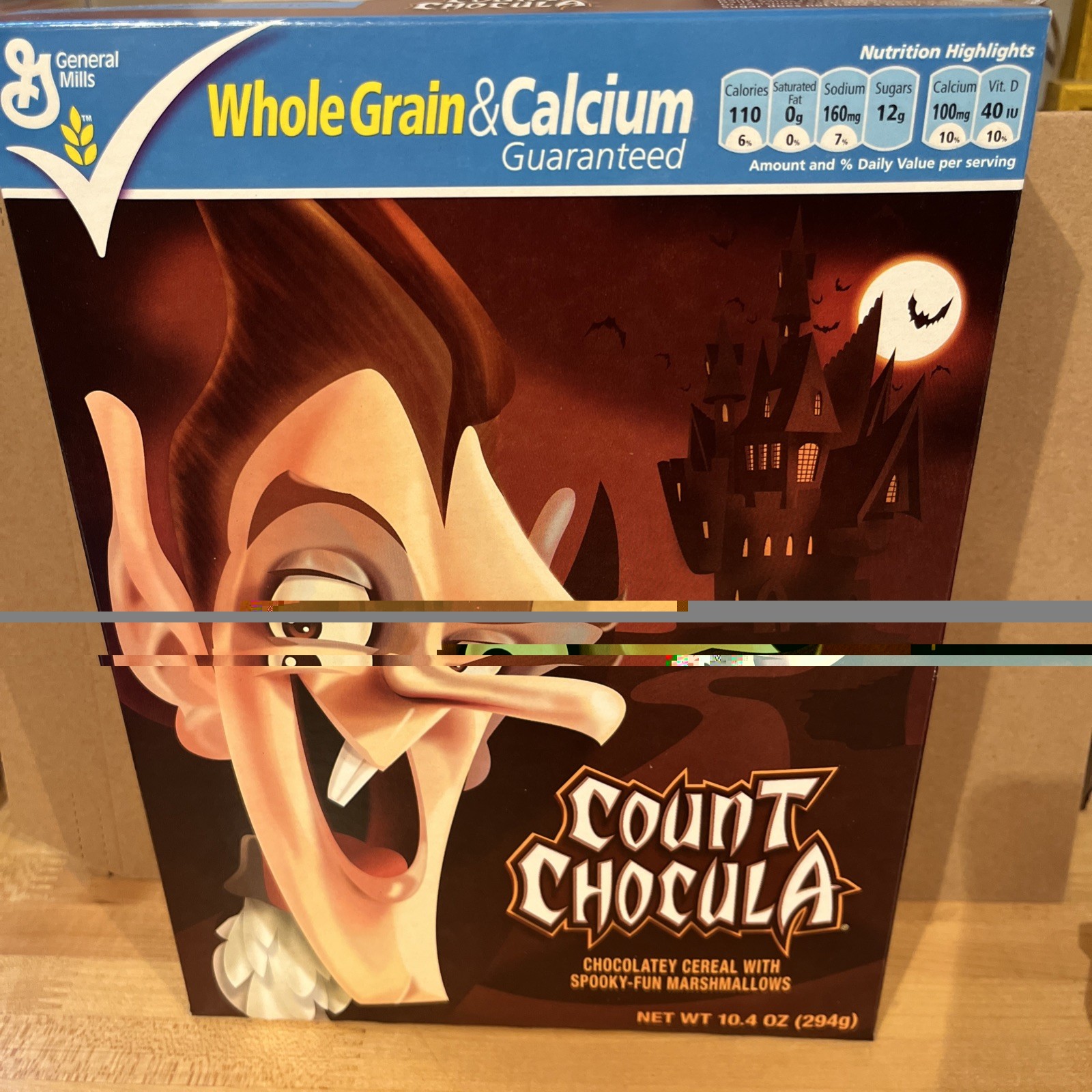 2010 COUNT CHOCULA Full Cereal Box Sold As Collectible Not For Consumption