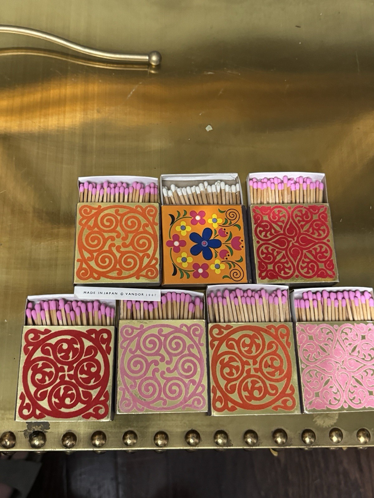 Vintage 1967 Vandor Matchboxes - Made in Japan Psychedelic Mod Boho Decor (7) Vintage 1967 Vandor Matchboxes - Made in Japan Psychedelic Mod Boho Decor (7)
