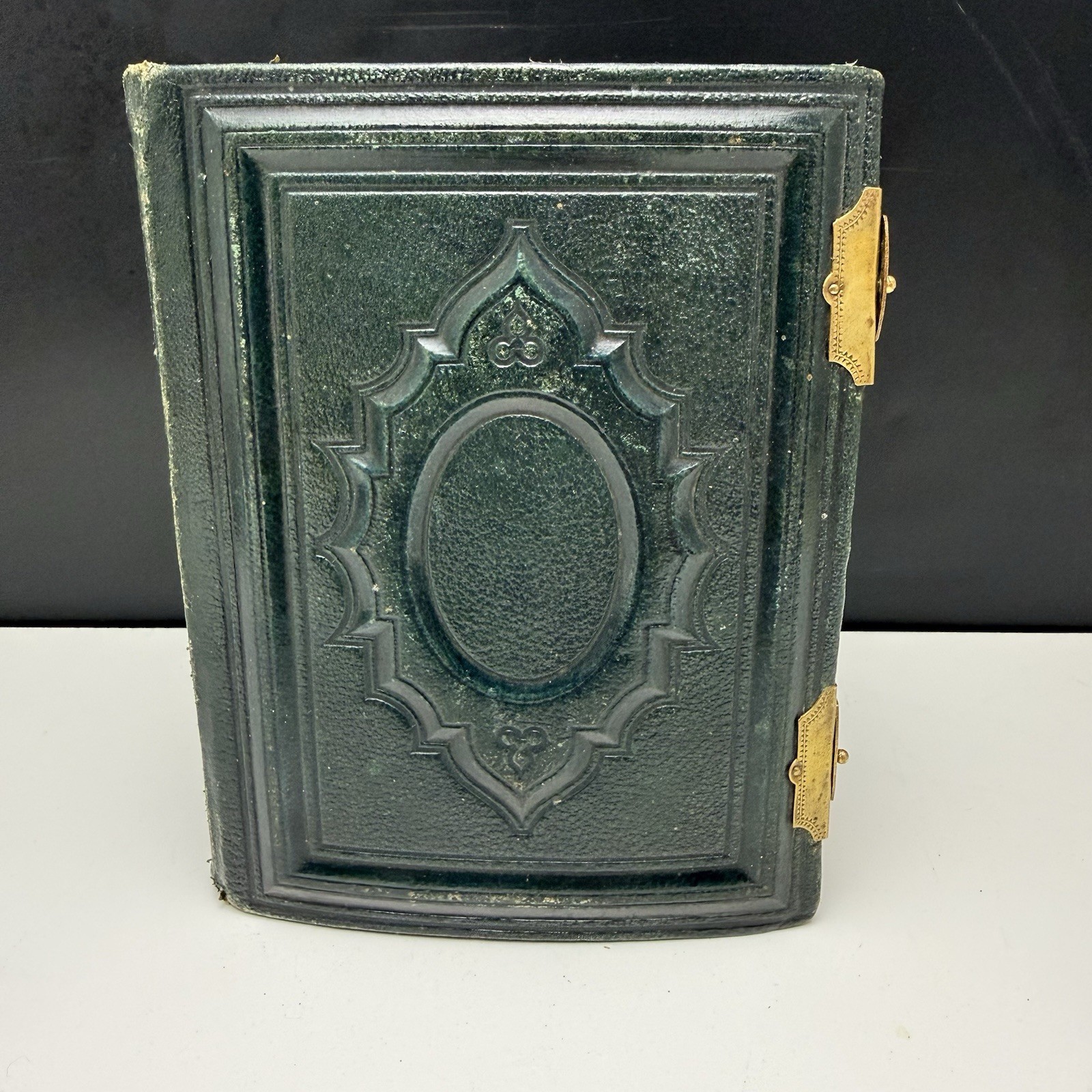 Antique Leather 30 Cabinet Photo Album HERISSON GOUJON Family France Military Antique Leather 30 Cabinet Photo Album HERISSON GOUJON Family France Military