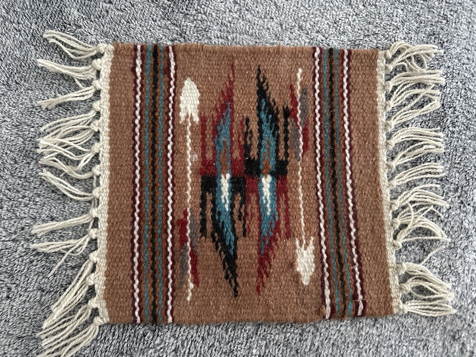 NATIVE AMERICAN Design SW Handmade Woven Placemat Wall Hanging Table Decor