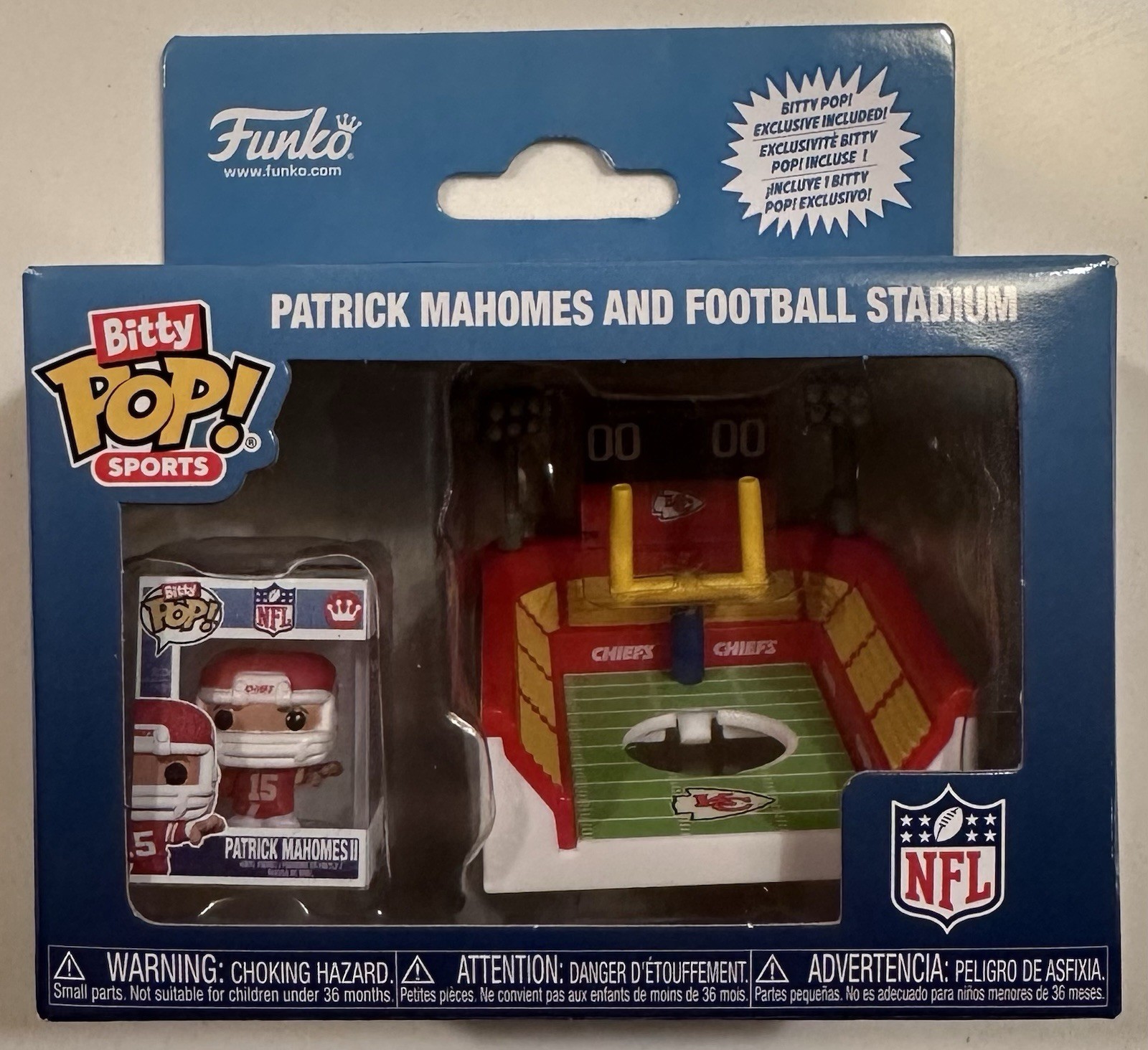 Funko Bitty Pop Sports NFL Chiefs Patrick Mahomes Stadium Mini Vinyl NEW