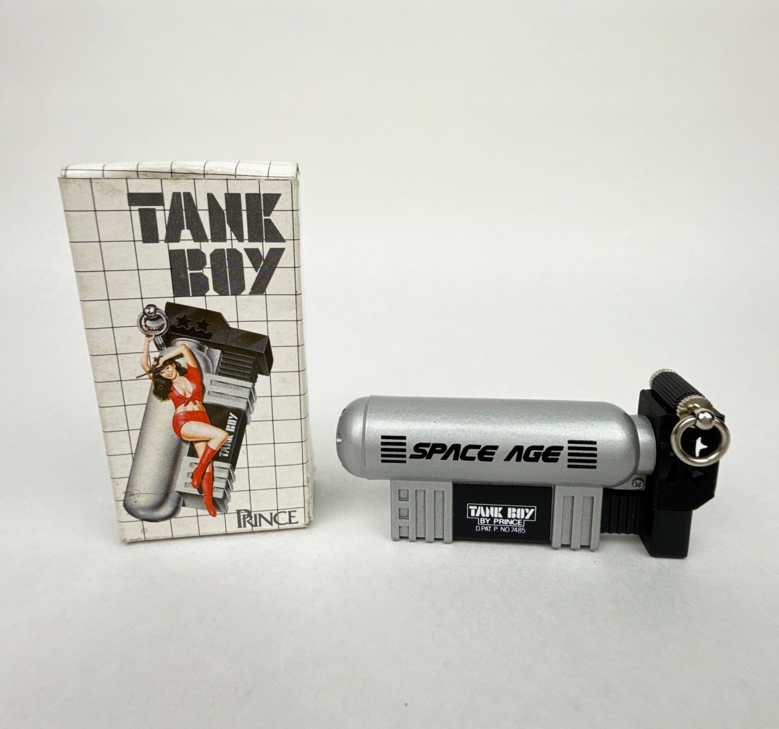 Vintage 1980s Prince Tank Boy \'Space Age\' Novelty Japanese Lighter - NOS Works