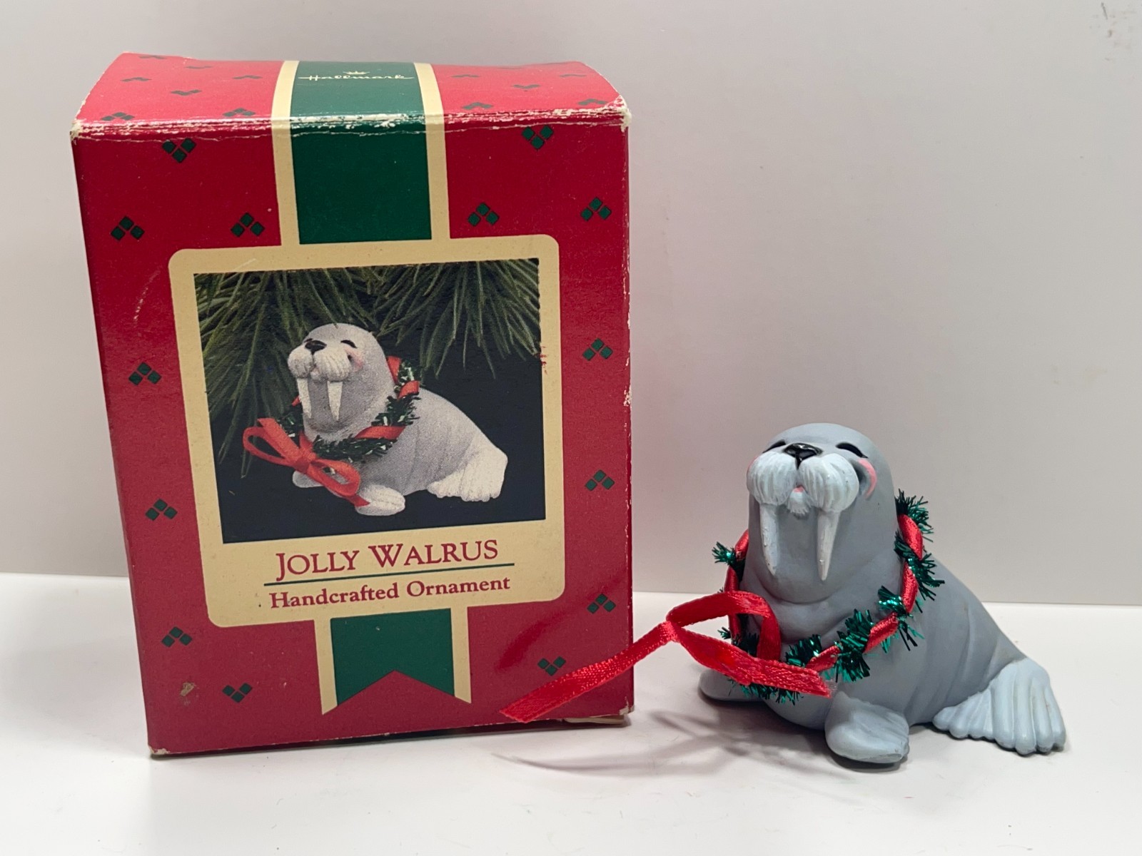 Vintage Hallmark Keepsake Ornament Jolly Walrus (Handcrafted Ornament) *1988*