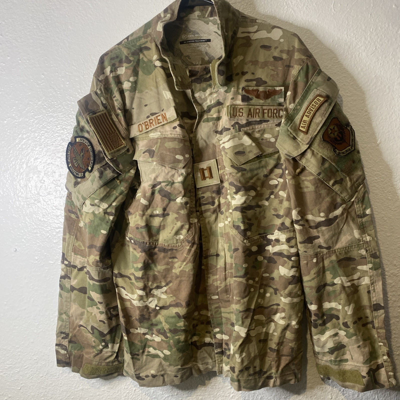 Crye Precision G4 Aviation Field Shirt Multicam USAF AFSOC Air Advisor Captain Crye Precision G4 Aviation Field Shirt Multicam USAF AFSOC Air Advisor Captain
