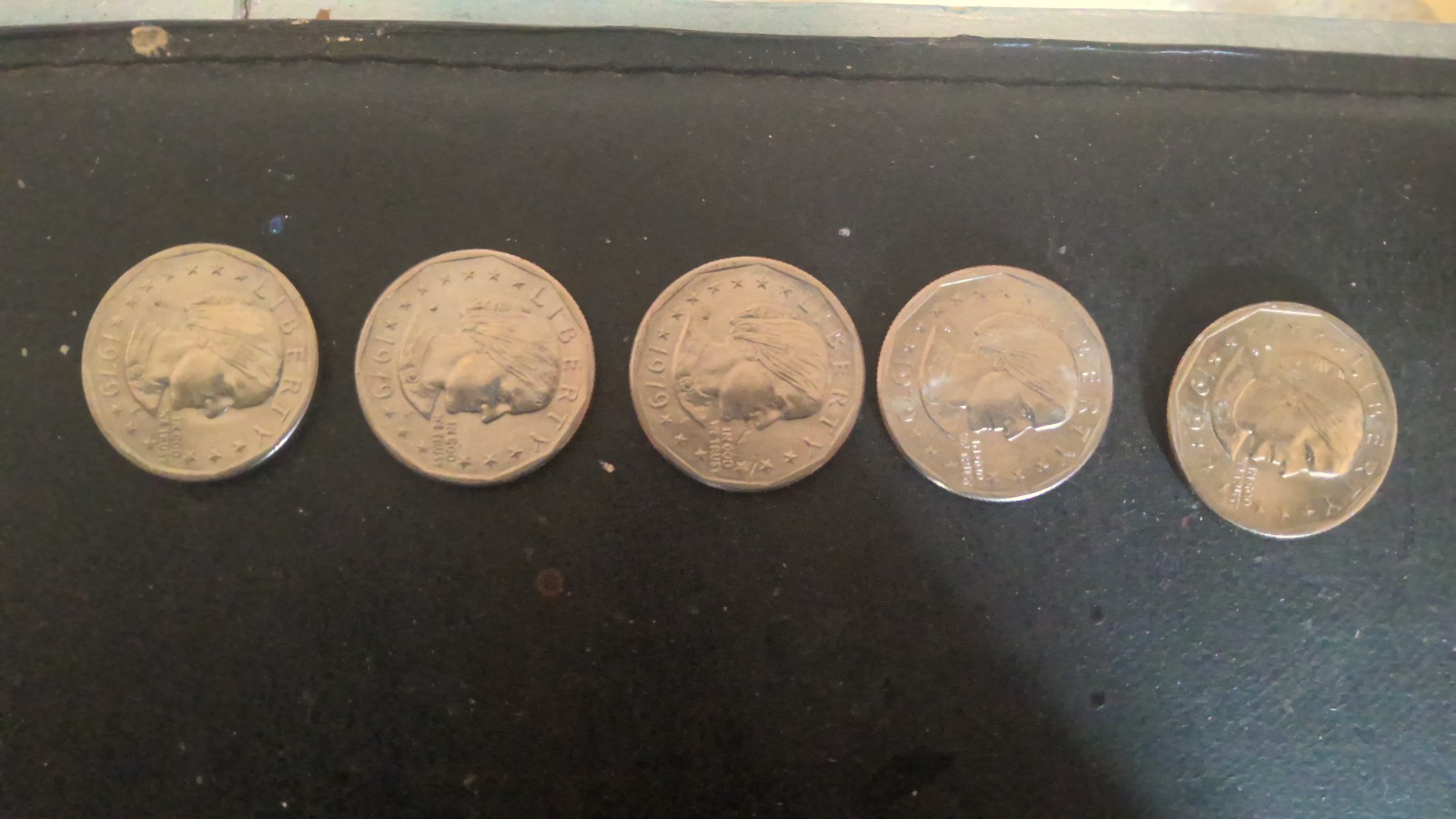 5x 1979 Susan B Anthony Liberty [Rare FG - Frank Gasparro] ONE DOLLAR U.S. Coin