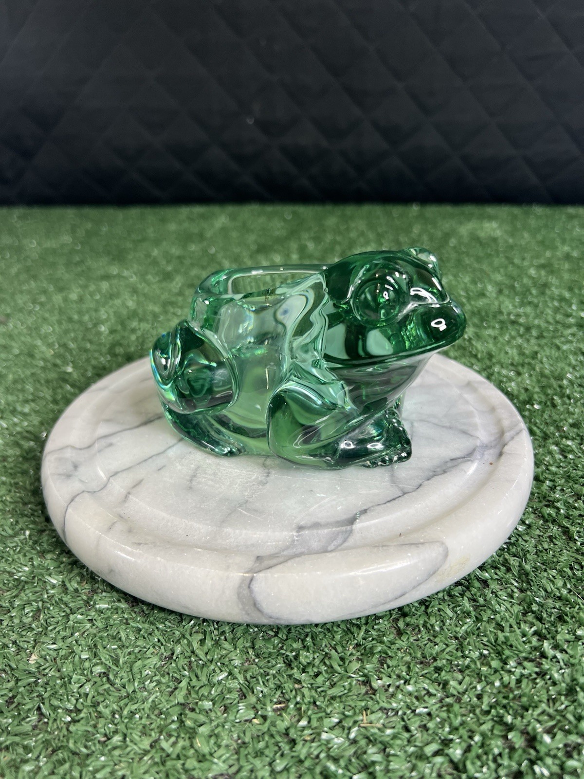 Indiana Glass 7138 Green Frog Votive Tea light Candle Holder Paperweight garden Indiana Glass 7138 Green Frog Votive Tea light Candle Holder Paperweight garden