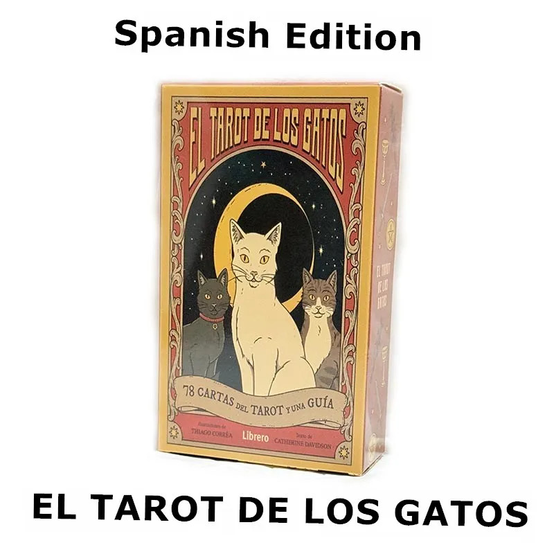 El Tarot de los Gatos: Sabiduría Felina 10x6,3cm (3,9x2,5pulg) - Edición Español