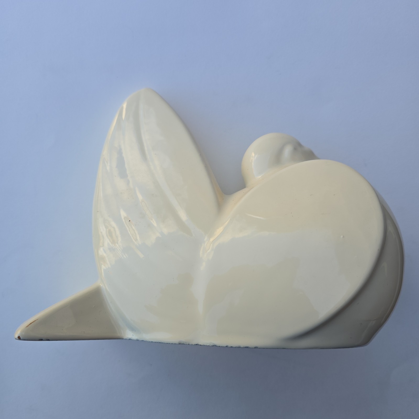 Pair Of Mid Century Ceramic VANGUARD ACCENTS Cream White Dove Birds 7x6x3 Pair Of Mid Century Ceramic VANGUARD ACCENTS Cream White Dove Birds 7x6x3