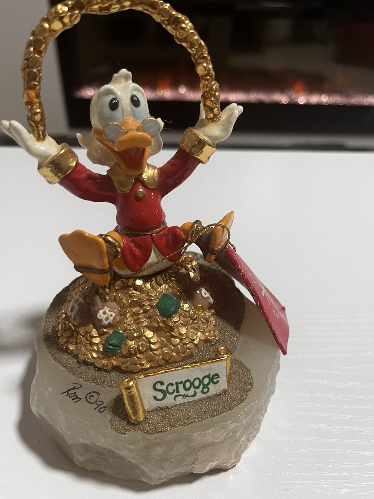 Ron Lee Disney Scrooge McDuck Figurine 1993 LIMITED Ed 177/2750 - 24K Gold Rare Ron Lee Disney Scrooge McDuck Figurine 1993 LIMITED Ed 177/2750 - 24K Gold Rare