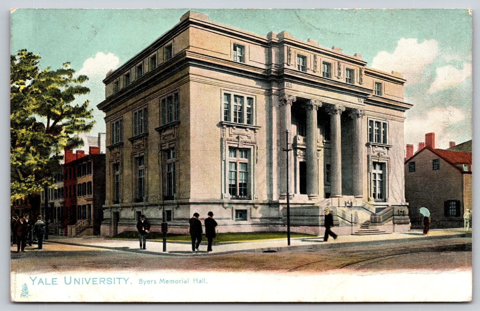Yale University Byers Memorial Hall Vintage Raphael Tuck Postcard A192 Yale University Byers Memorial Hall Vintage Raphael Tuck Postcard A192