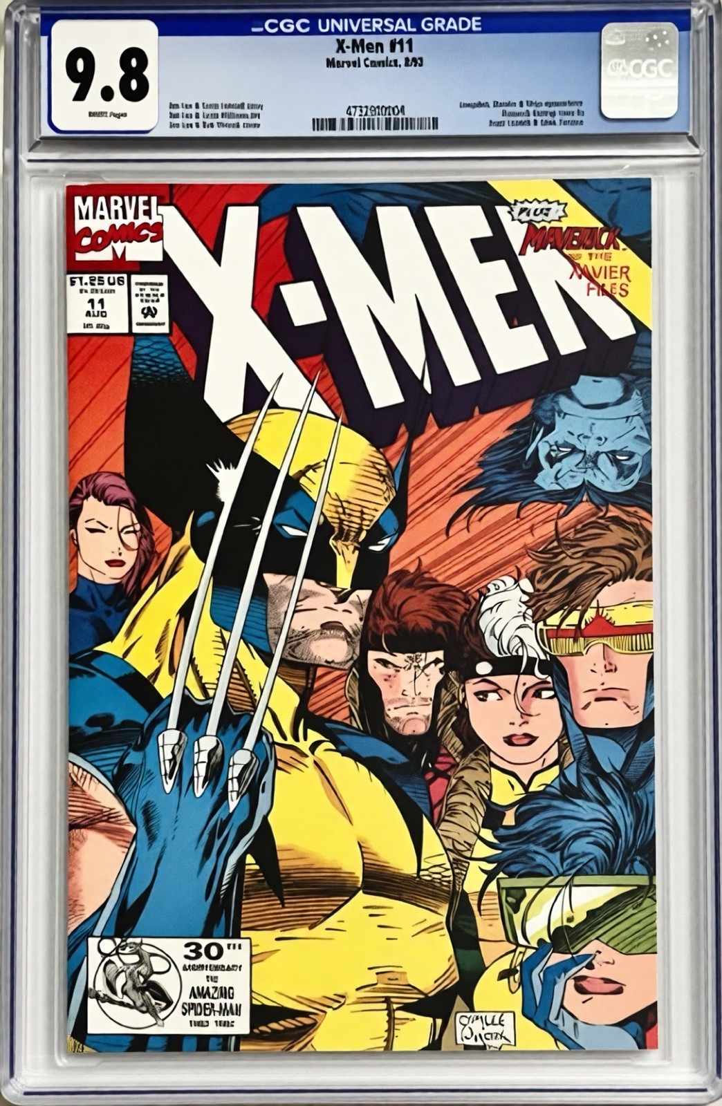 X-MEN #11 (1992) CGC 9.8 NM/M WHITE PAGES CLASSIC JIM LEE COVER Wolverine 🔥🔥🔥 X-MEN #11 (1992) CGC 9.8 NM/M WHITE PAGES CLASSIC JIM LEE COVER Wolverine 🔥🔥🔥