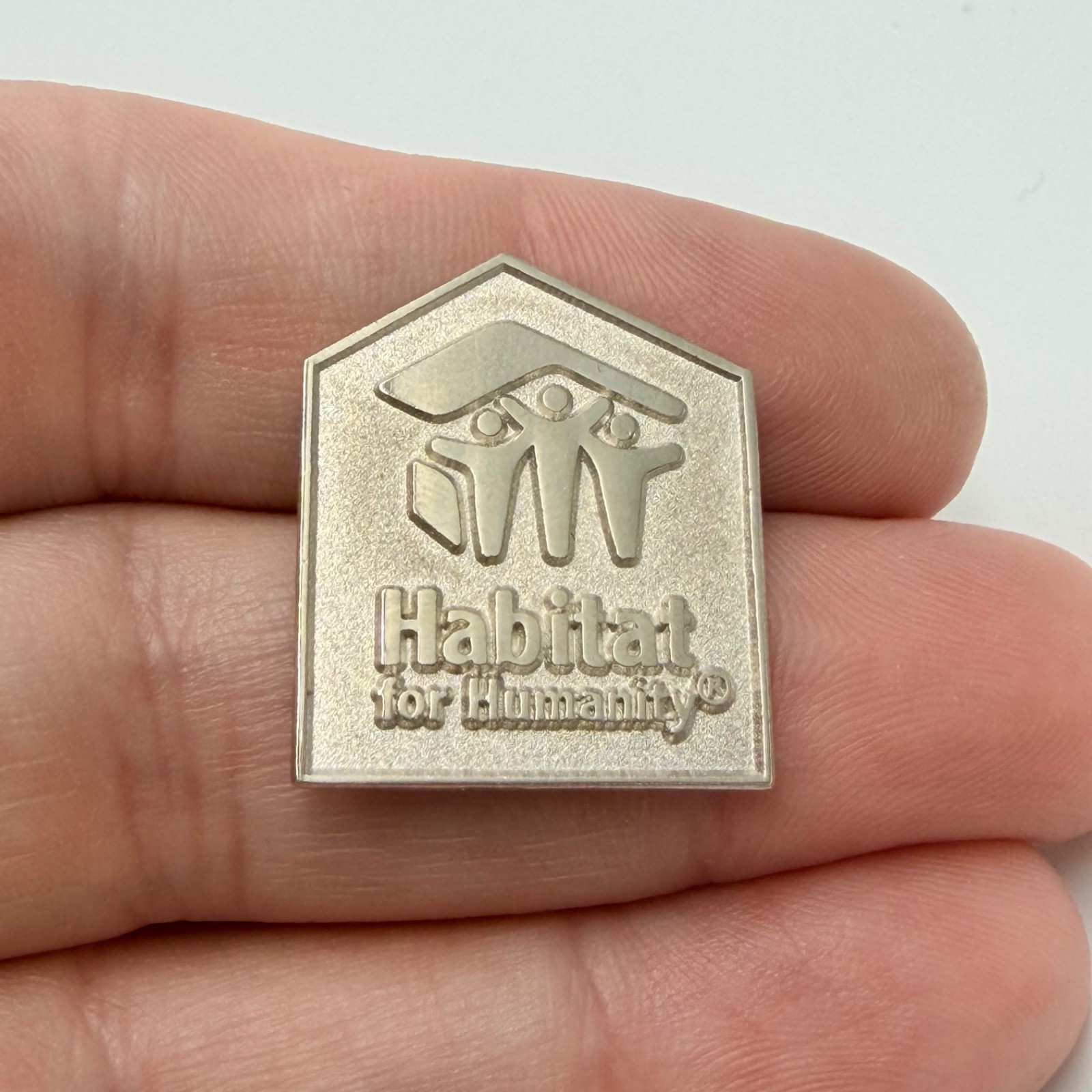 Habitat For Humanity Logo Lapel Pin Silver Volunteer International Organization Habitat For Humanity Logo Lapel Pin Silver Volunteer International Organization