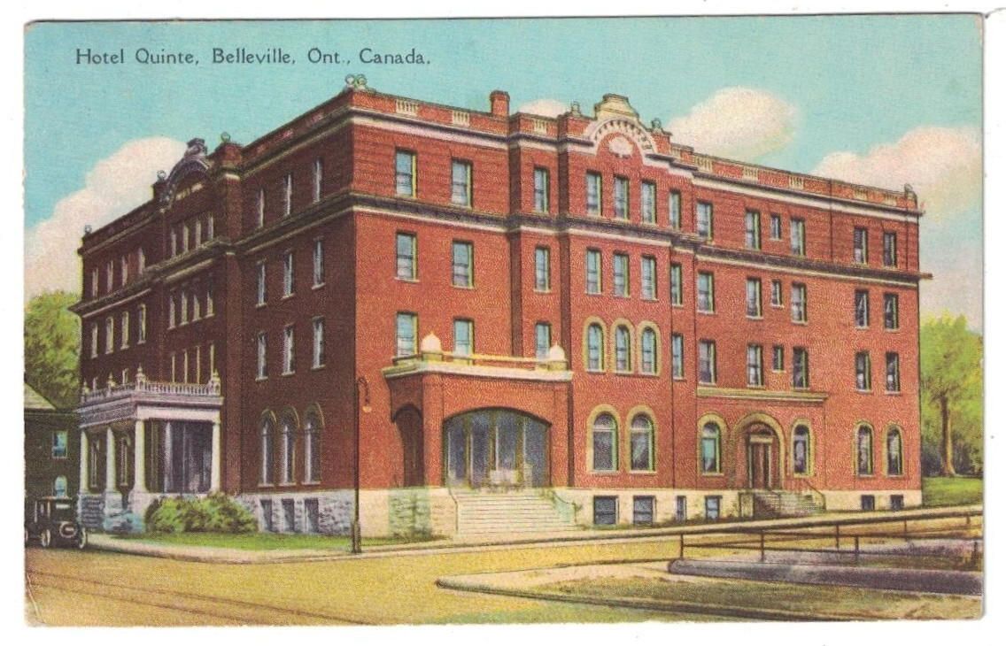 ANTIQUE 1930\'S HOTEL QUINTE BELLEVILLE ONTARIO CANADA POSTCARD ANTIQUE 1930\'S HOTEL QUINTE BELLEVILLE ONTARIO CANADA POSTCARD