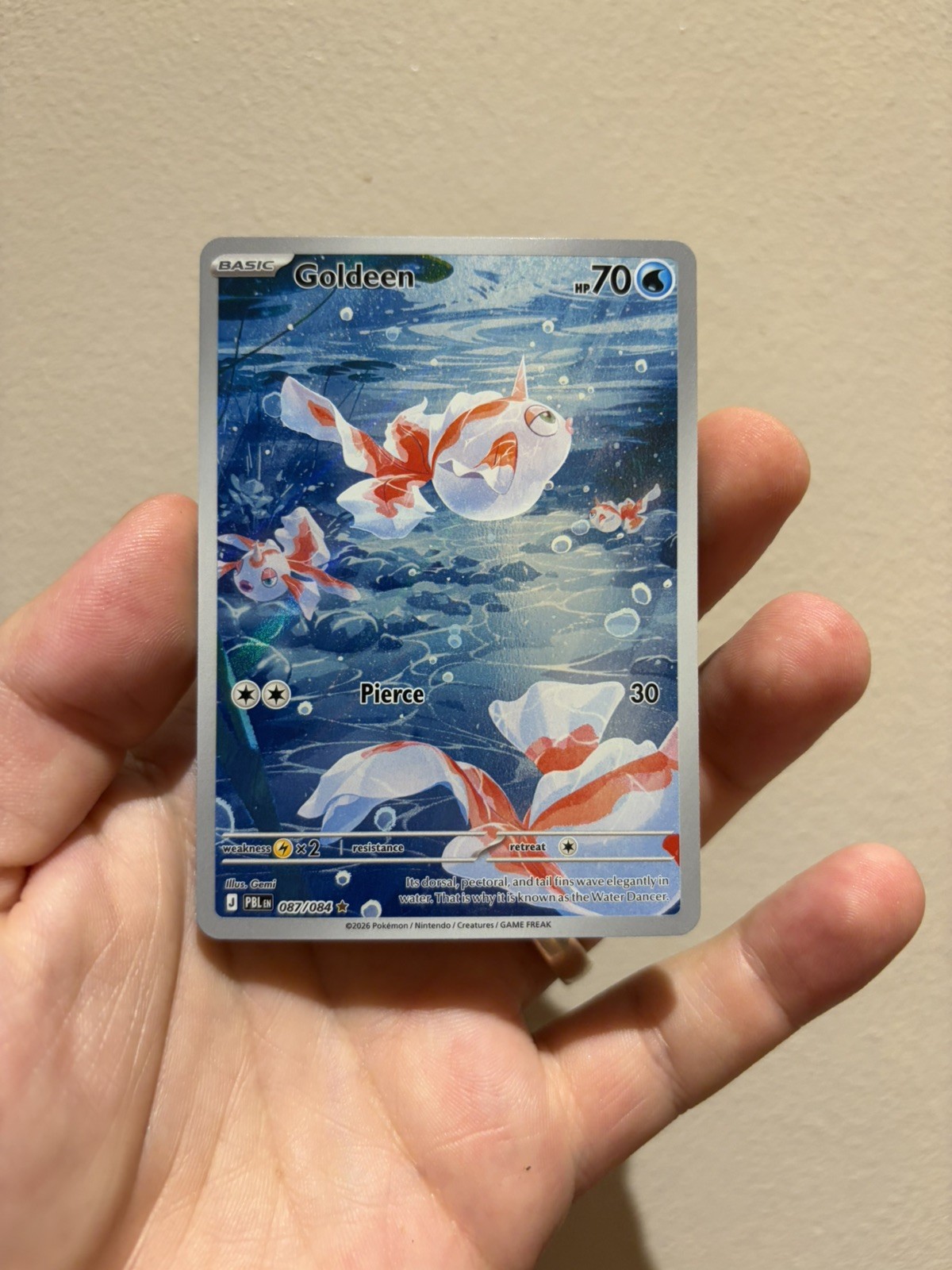 Goldeen 087/084 Pitch Black Illustration Rare English