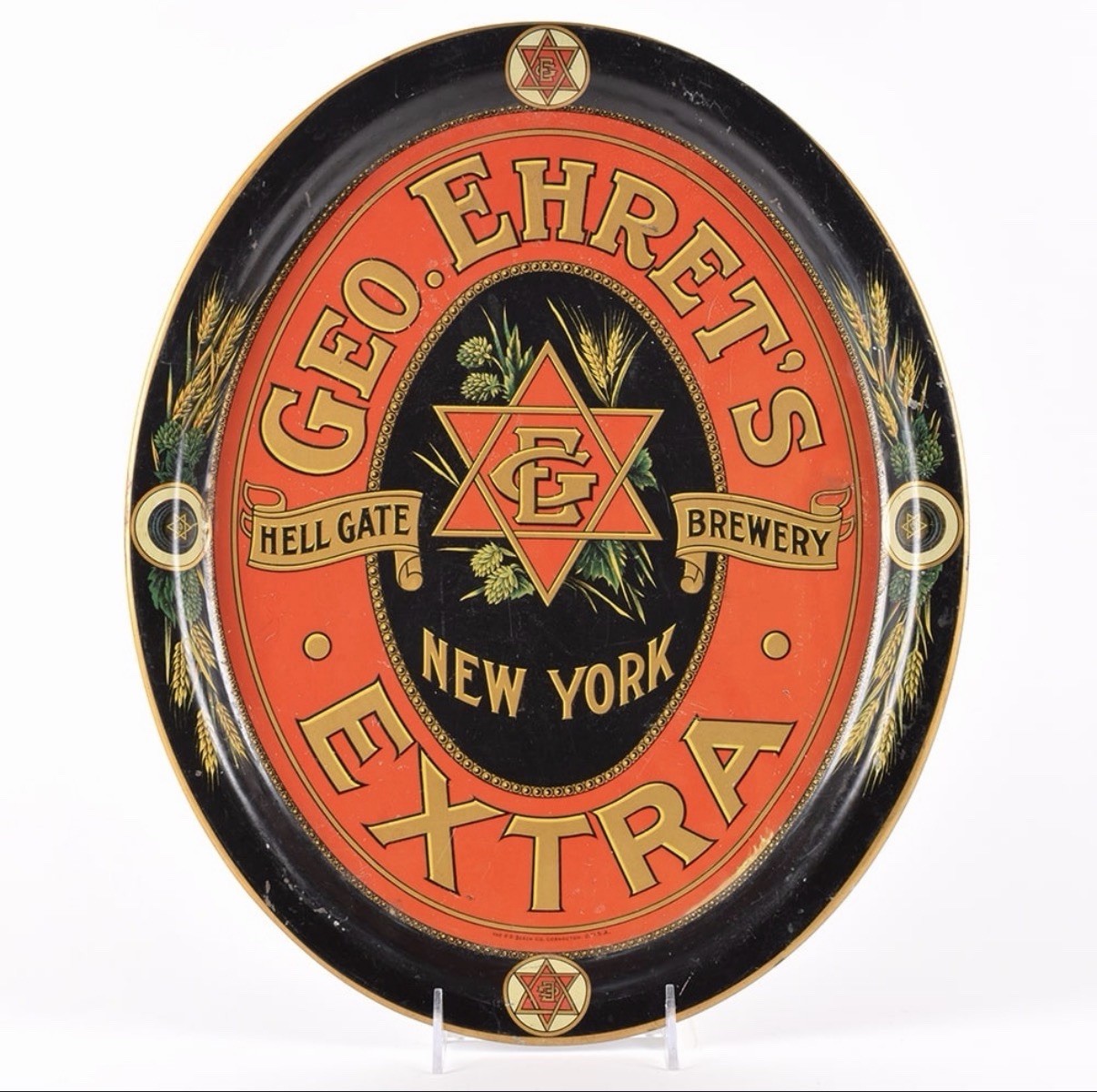 Geo Ehrets Extra Large Pre-Prohibition Serving Tray