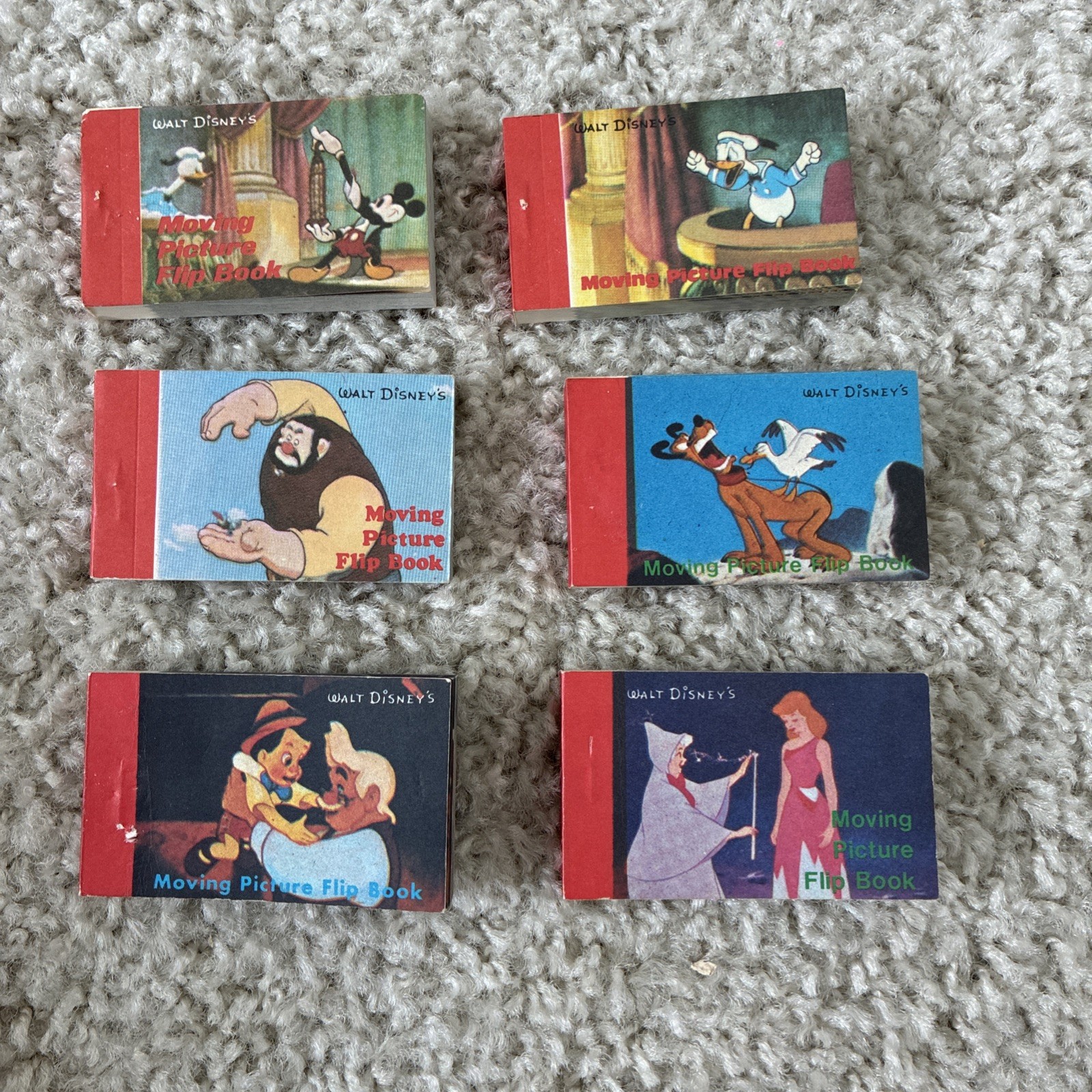 Vintage 1986 Walt Disney Moving Picture Flip Books Lot Of 6 Mickey Donald Pluto Vintage 1986 Walt Disney Moving Picture Flip Books Lot Of 6 Mickey Donald Pluto