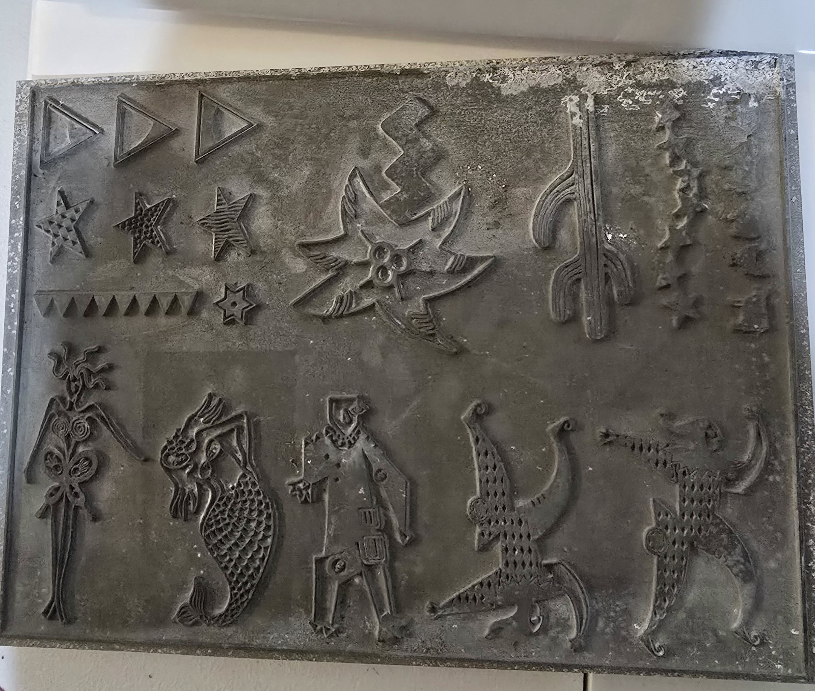 Rare Vintage Printing Block or relief Stamp Plate