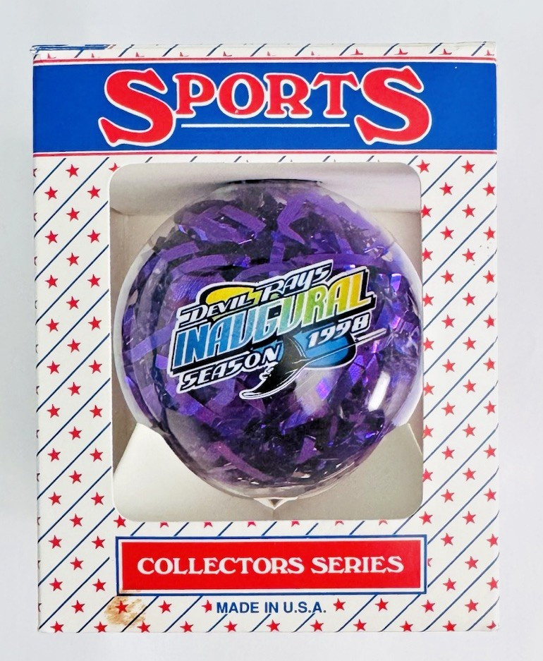 1998 Tampa Bay Devil Rays INAUGURAL SEASON ORNAMENT 3\