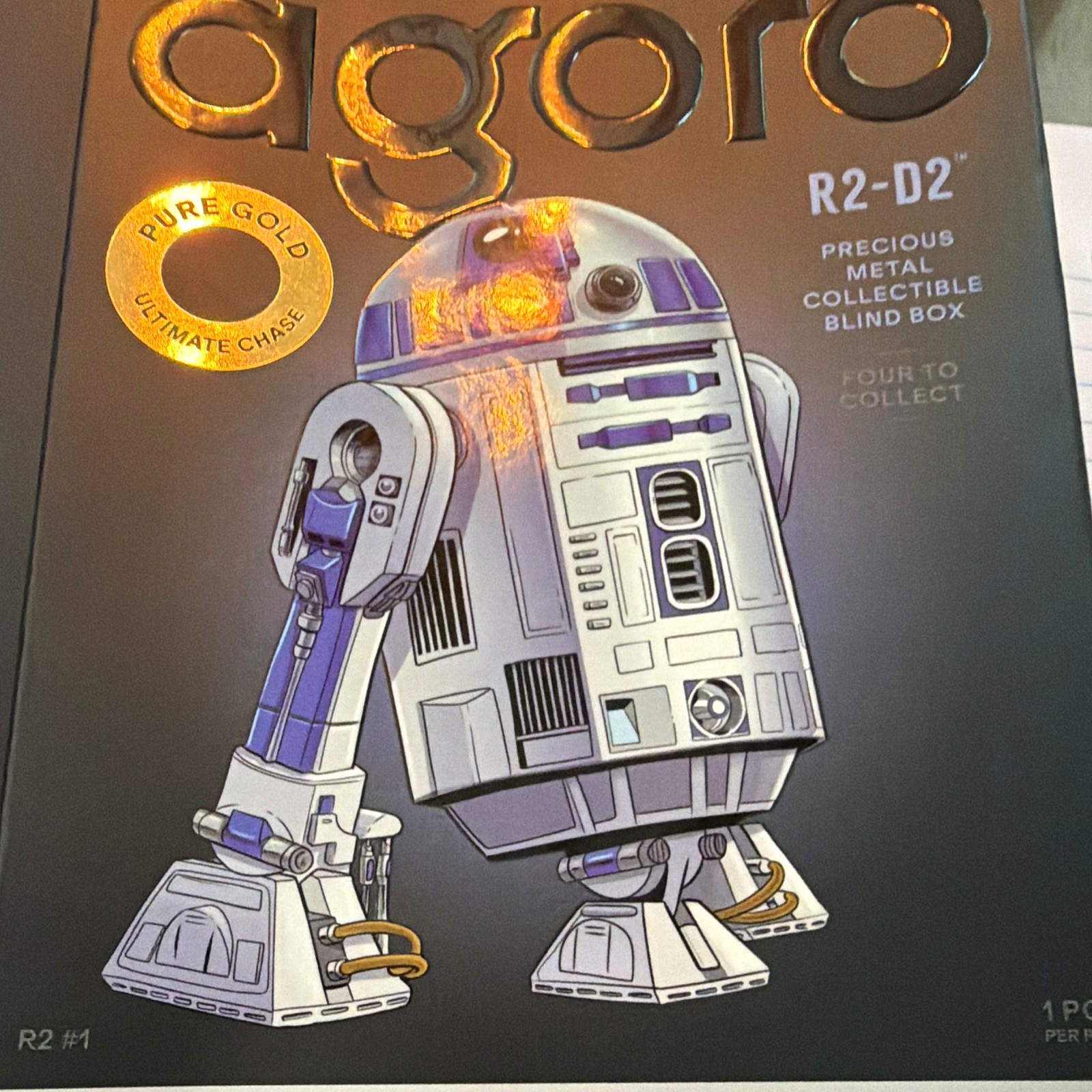 Agoro Star Wars R2-D2 5g .999 Pure Silver Blind Box OPEN. T-1  random#.  4avail.