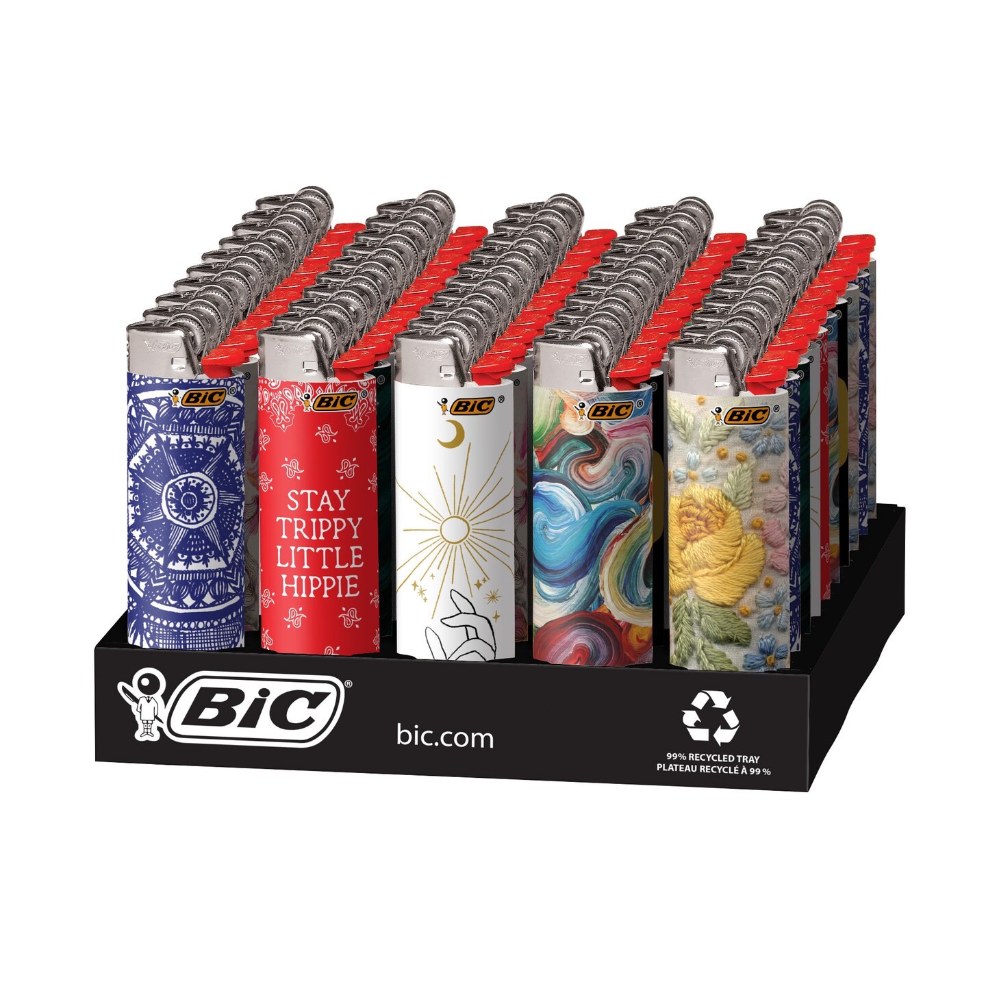 BIC Special Edition Bohemian Series Lighters 50 Count Tray +3 Free BIC Special Edition Bohemian Series Lighters 50 Count Tray +3 Free