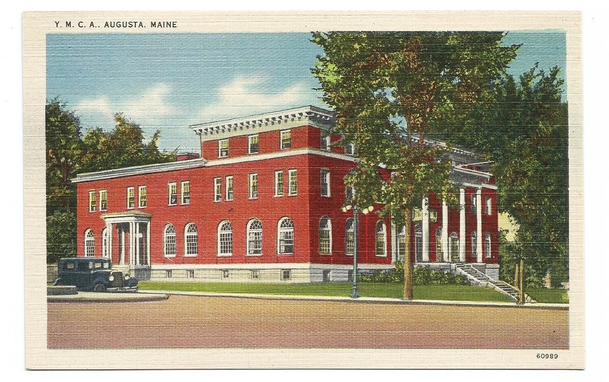 Augusta Maine ME Postcard YMCA Building