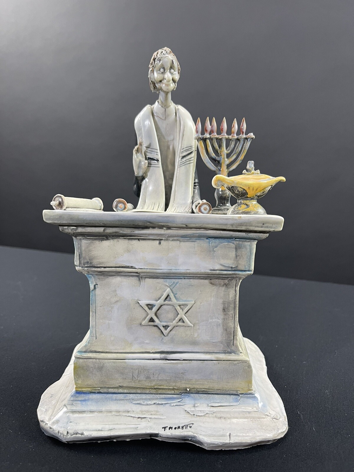 Vintage Rare Lo Scricciolo by Toni Moretto, Rabbi Figurine