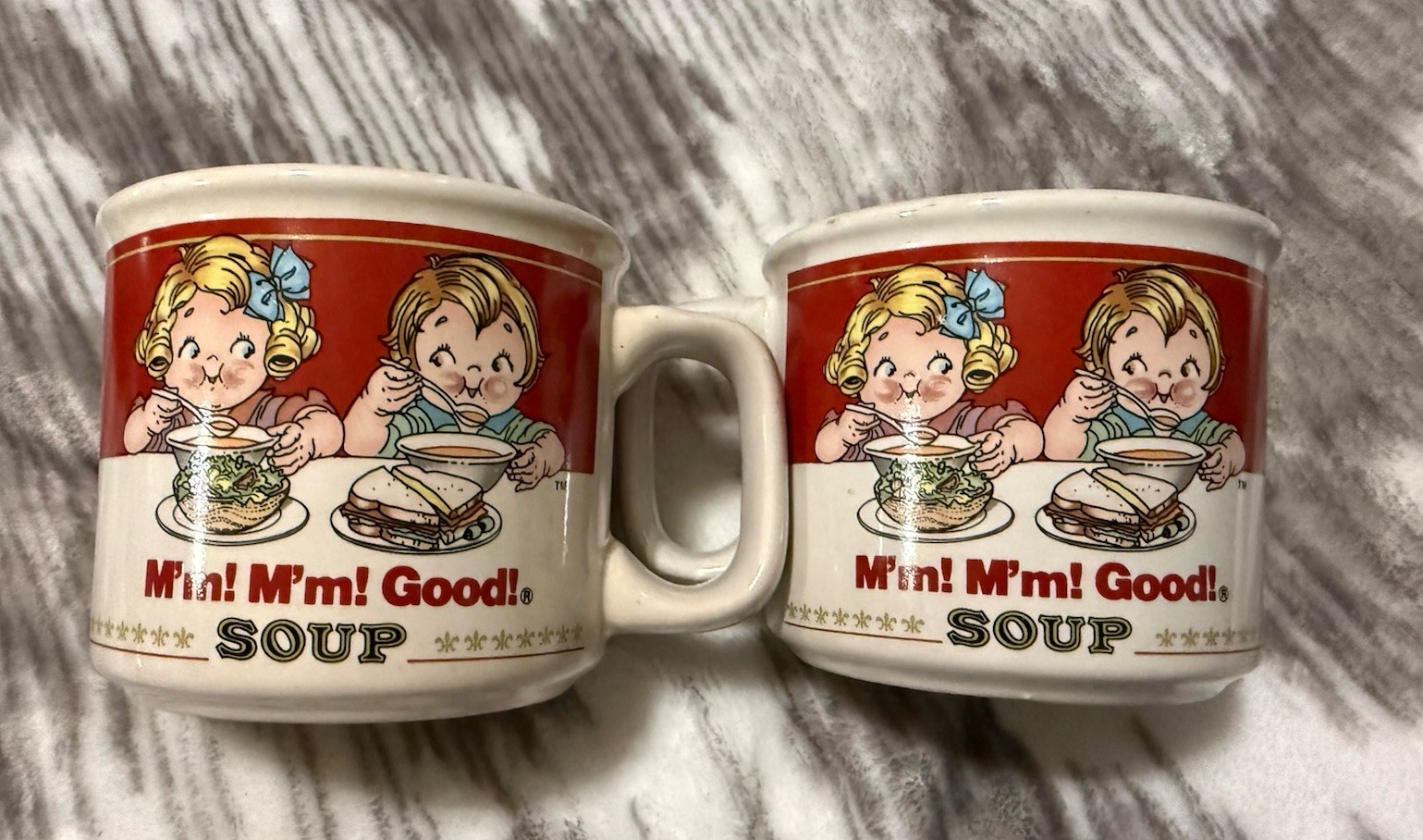 Campbells Soup Mugs Vintage 1997 By Westwood - Set of 2