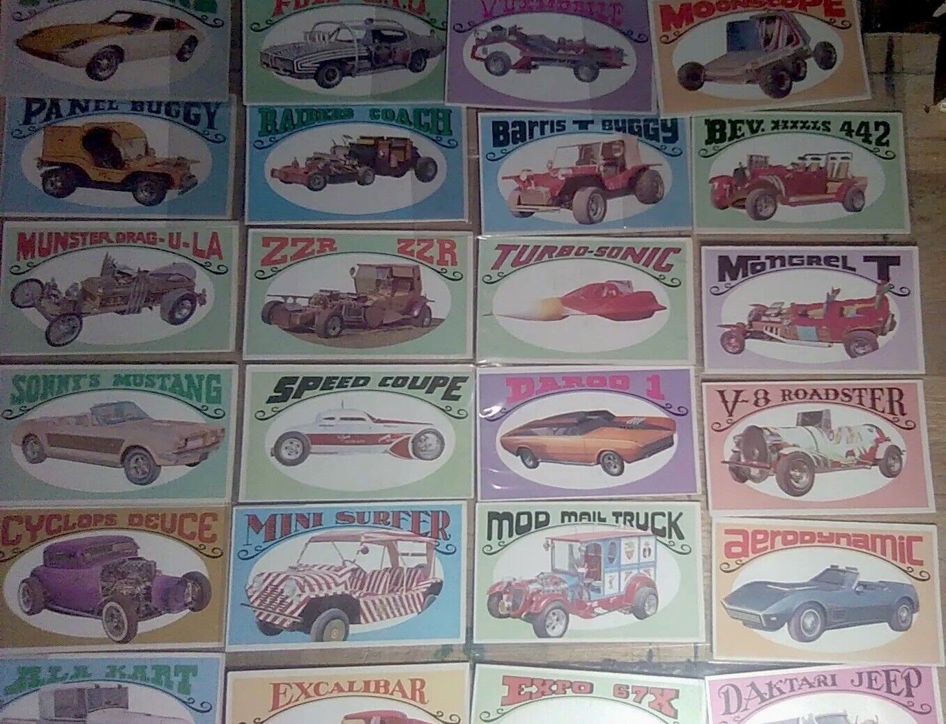 1970 George Barris Collection - Way Out Wheels Card O-Pee-Chee.   VG/EX 36/36