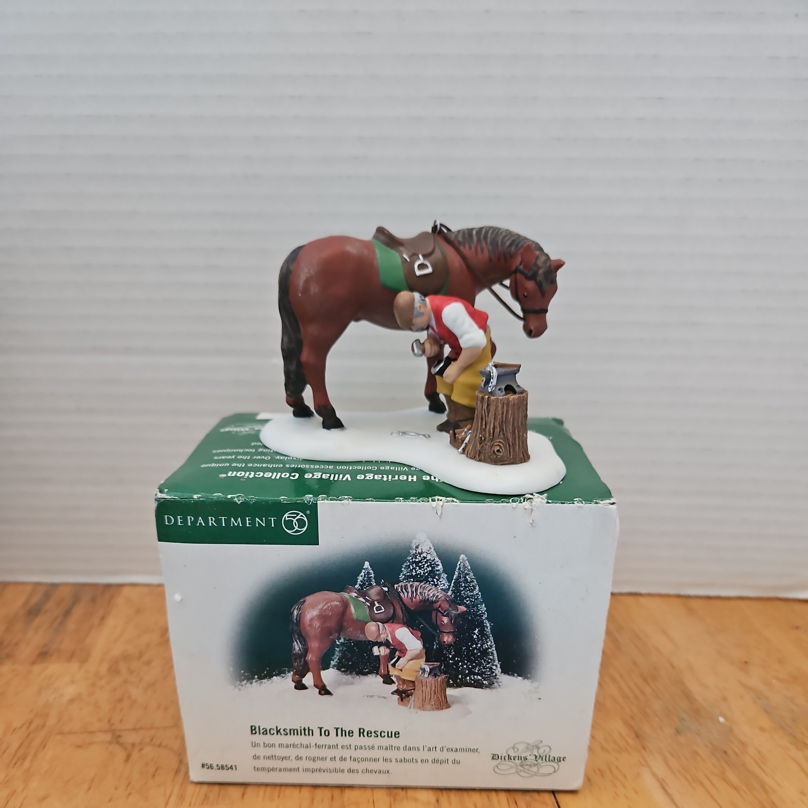 Dept 56 BLACKSMITH TO THE RESCUE Christmas Village Accessory 56.58541 Dept 56 BLACKSMITH TO THE RESCUE Christmas Village Accessory 56.58541