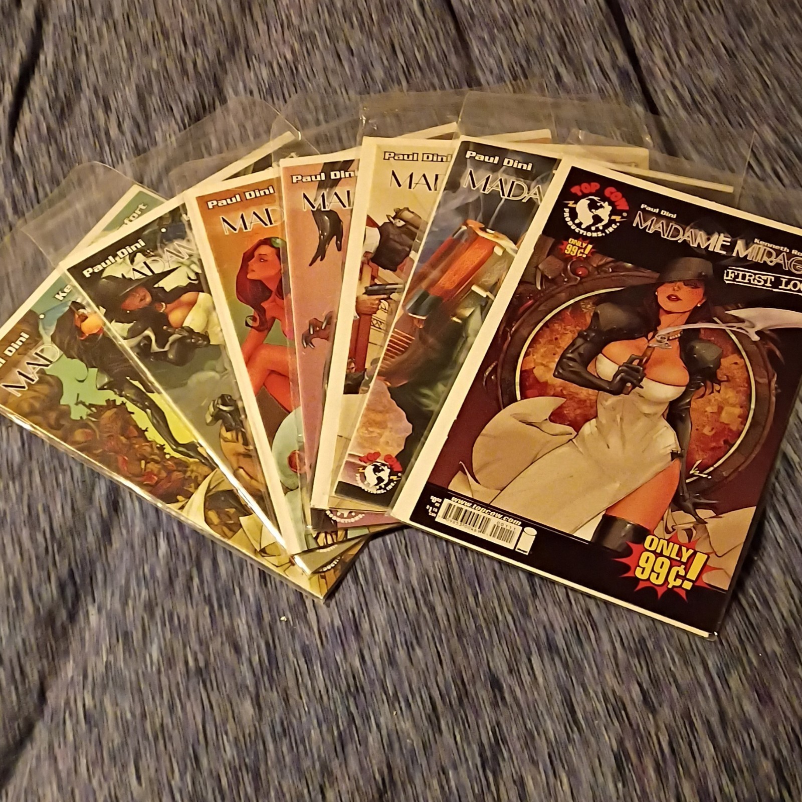 Top Cow Madame Mirage Comic Book Lot #1-6 + First Look Paul Dini Rocafort