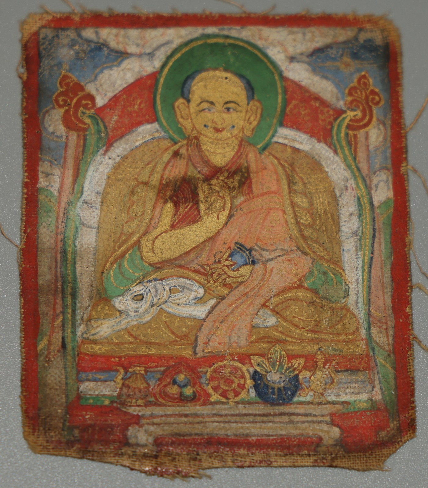 Real Rare Mongolia 19th Century Old Antique Buddhist Tsaklis Thangka Zanabazar