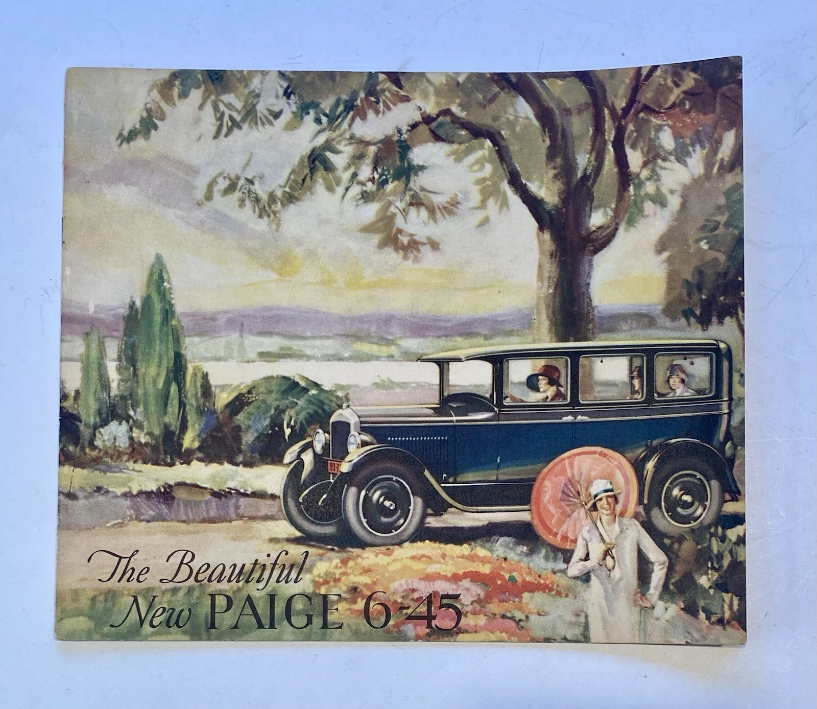 Original 1927 Paige 6-45 Sales Brochure Catalog Cabriolet Brougham Roadster 