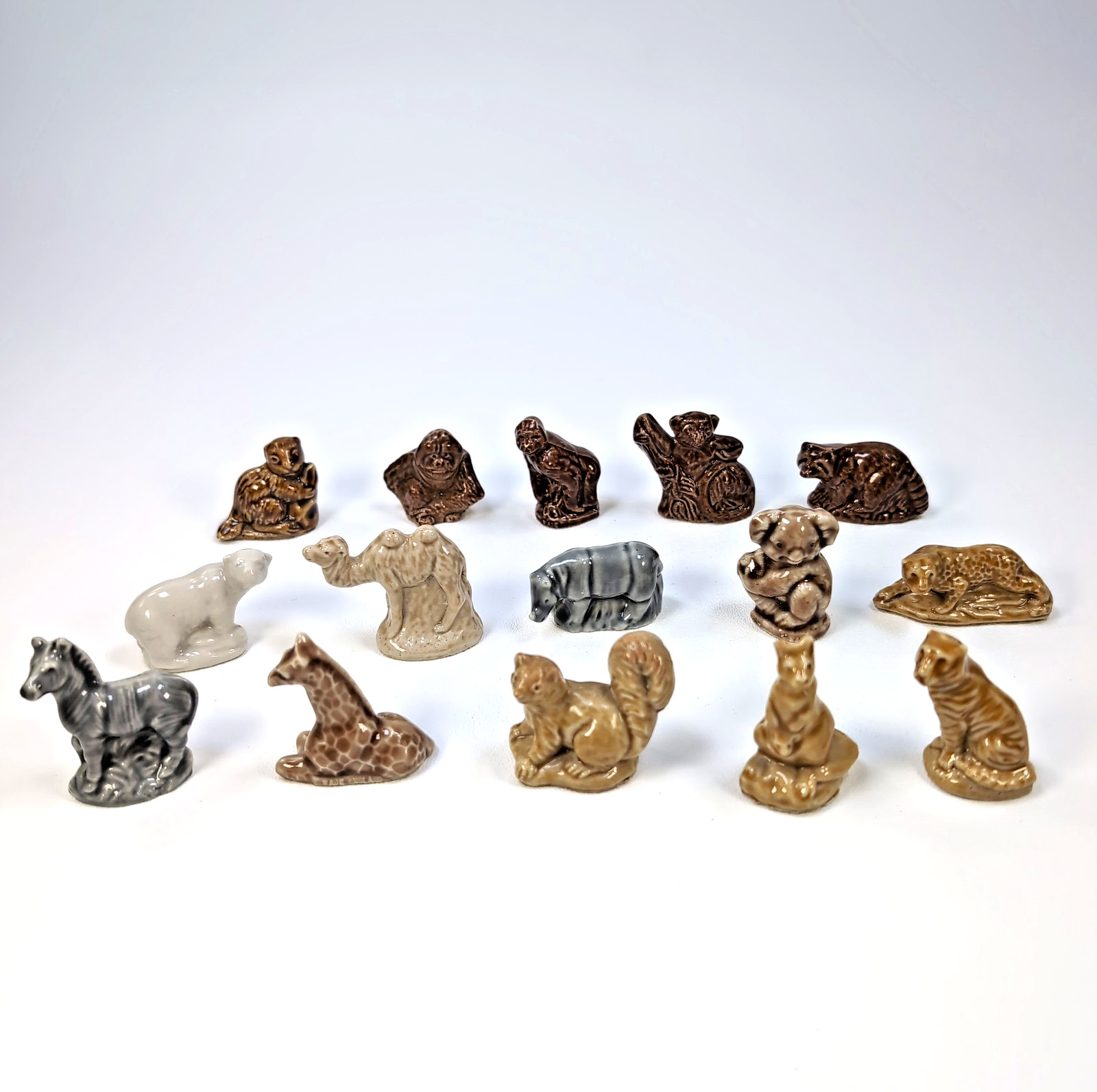 Wade Series #5 Animal Figurines 1985-1986 Canada Red Rose Tea Complete Set 15