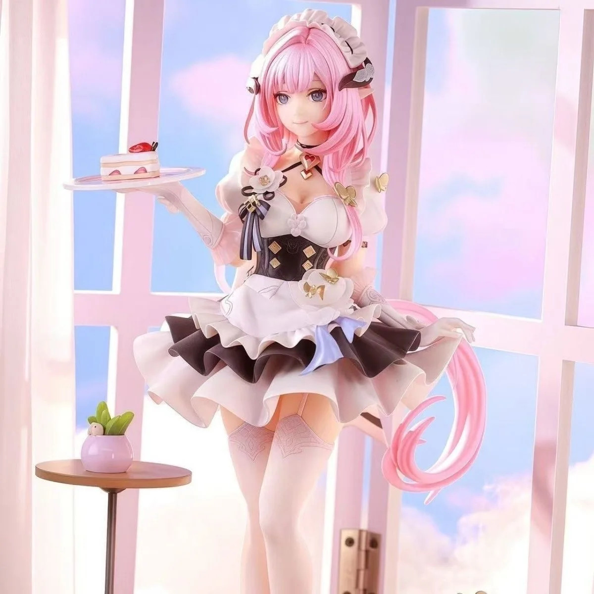 Pink Sweetheart Maid Cartoon Figure Dessert Theme Kawaii Room Decor Pink Sweetheart Maid Cartoon Figure Dessert Theme Kawaii Room Decor