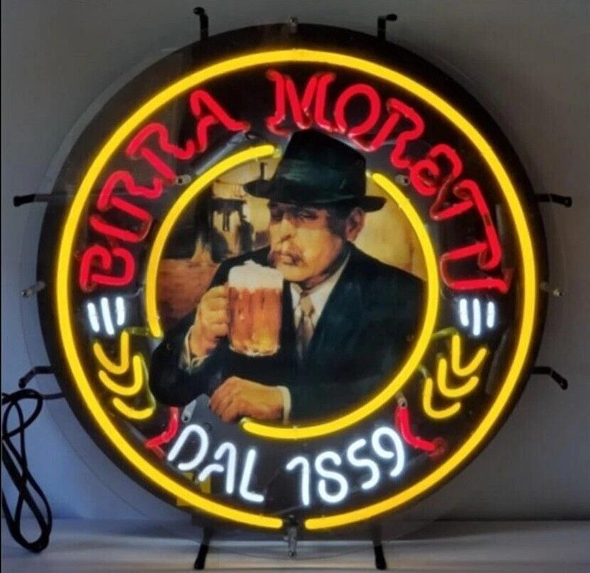 US STOCK Birra Moretti Beer Neon Sign 24