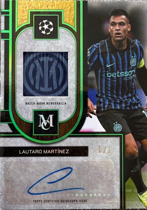 Topps Museum Collection UEFA 2025/26 Lautaro Martinez Autograph Relic 1/1