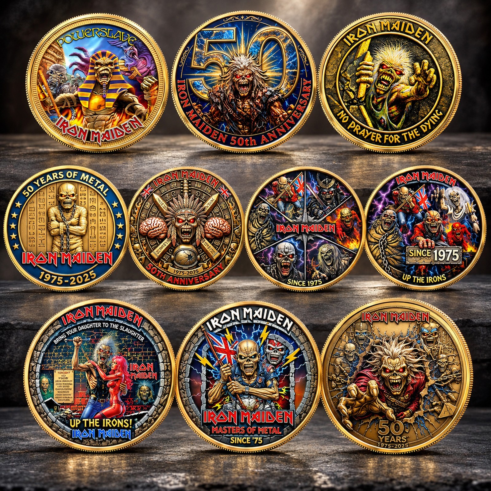 Iron Maiden 10 Piece Commemorative Coin Iron Maiden 10 Piece Commemorative Coin