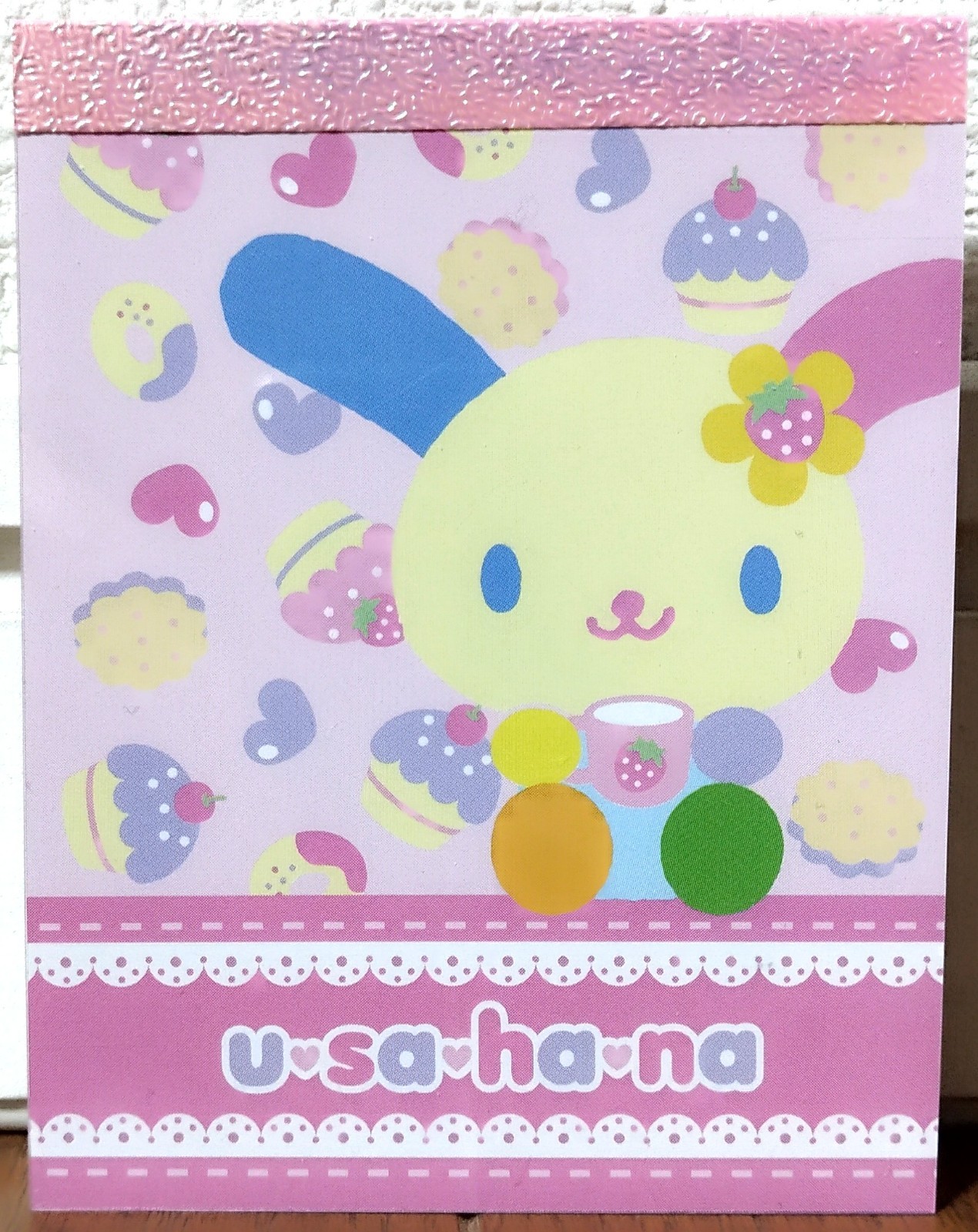 Sanrio Character Usahana Mini Memo Pad 100 Kawaii Rabbit Sweets MADE IN JAPAN